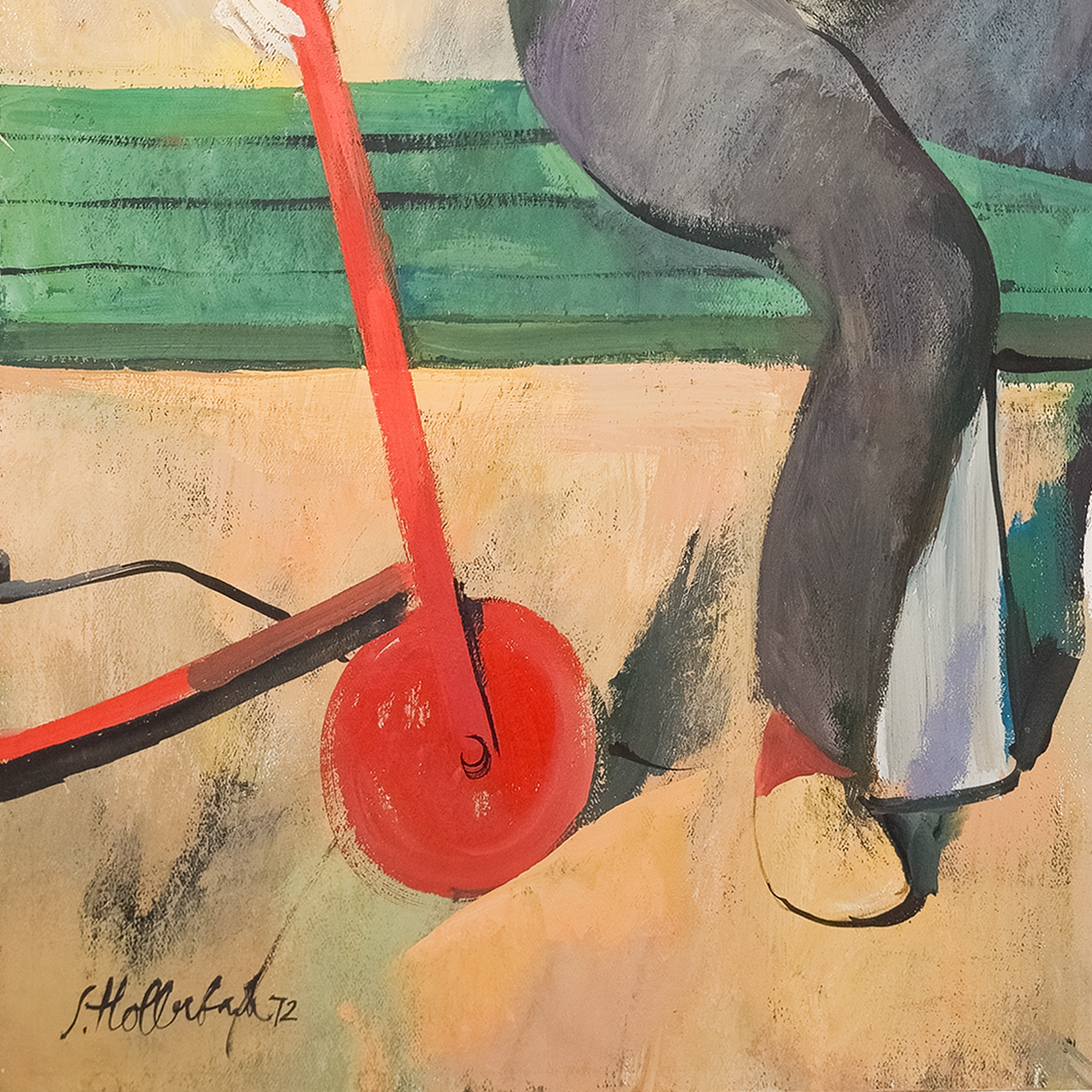 A Mother and Child in the Park by Serge Hollerbach