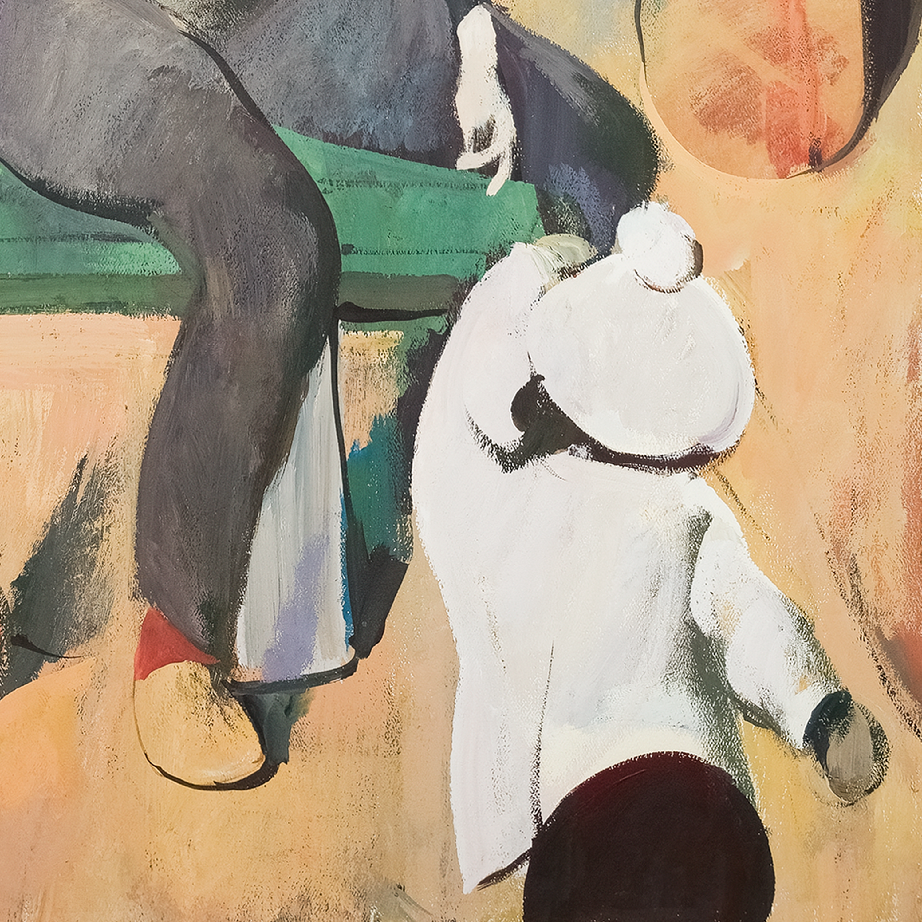 A Mother and Child in the Park by Serge Hollerbach