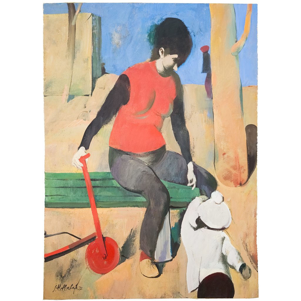 A Mother and Child in the Park by Serge Hollerbach