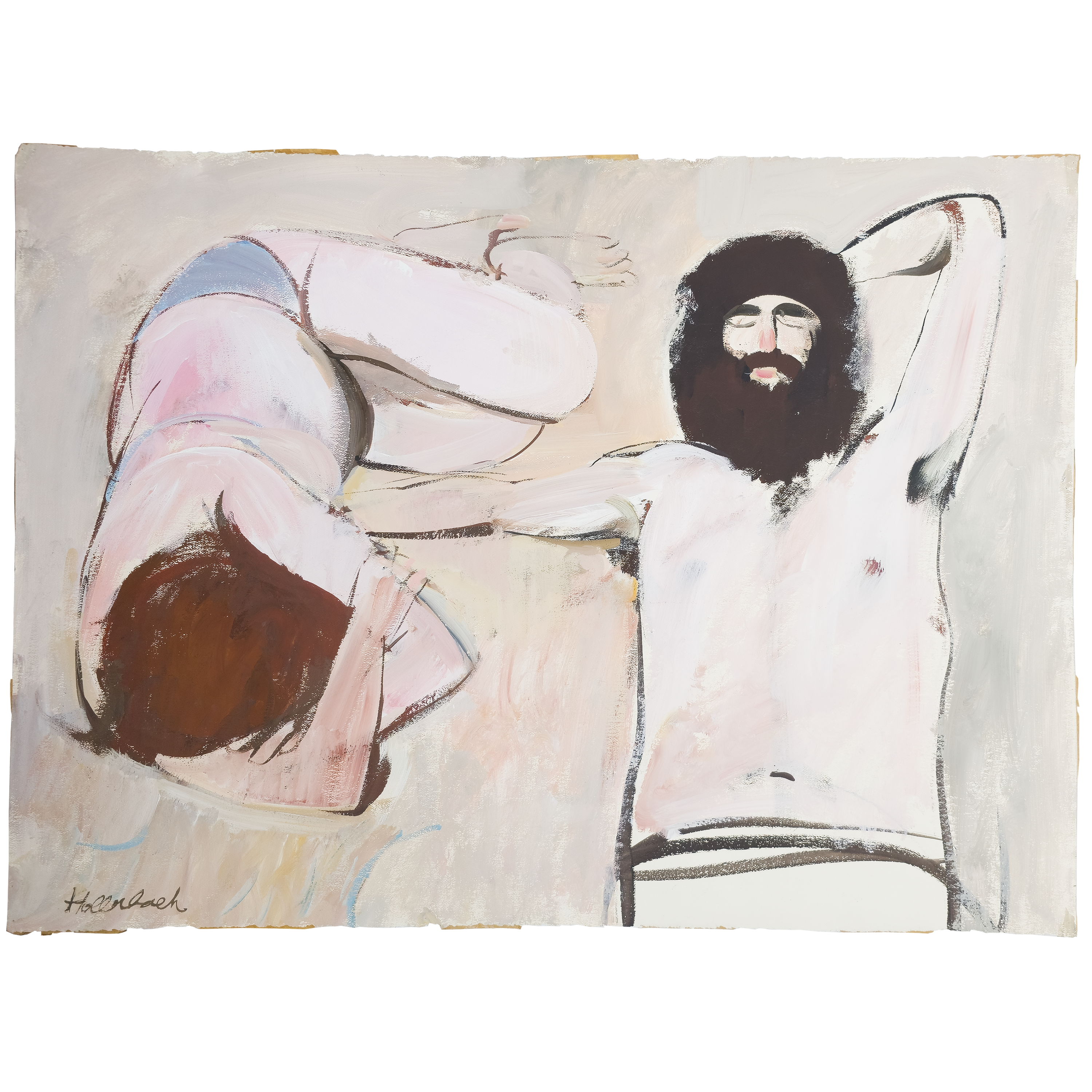 Two People Somewhere on the Beach by Serge Hollerbach