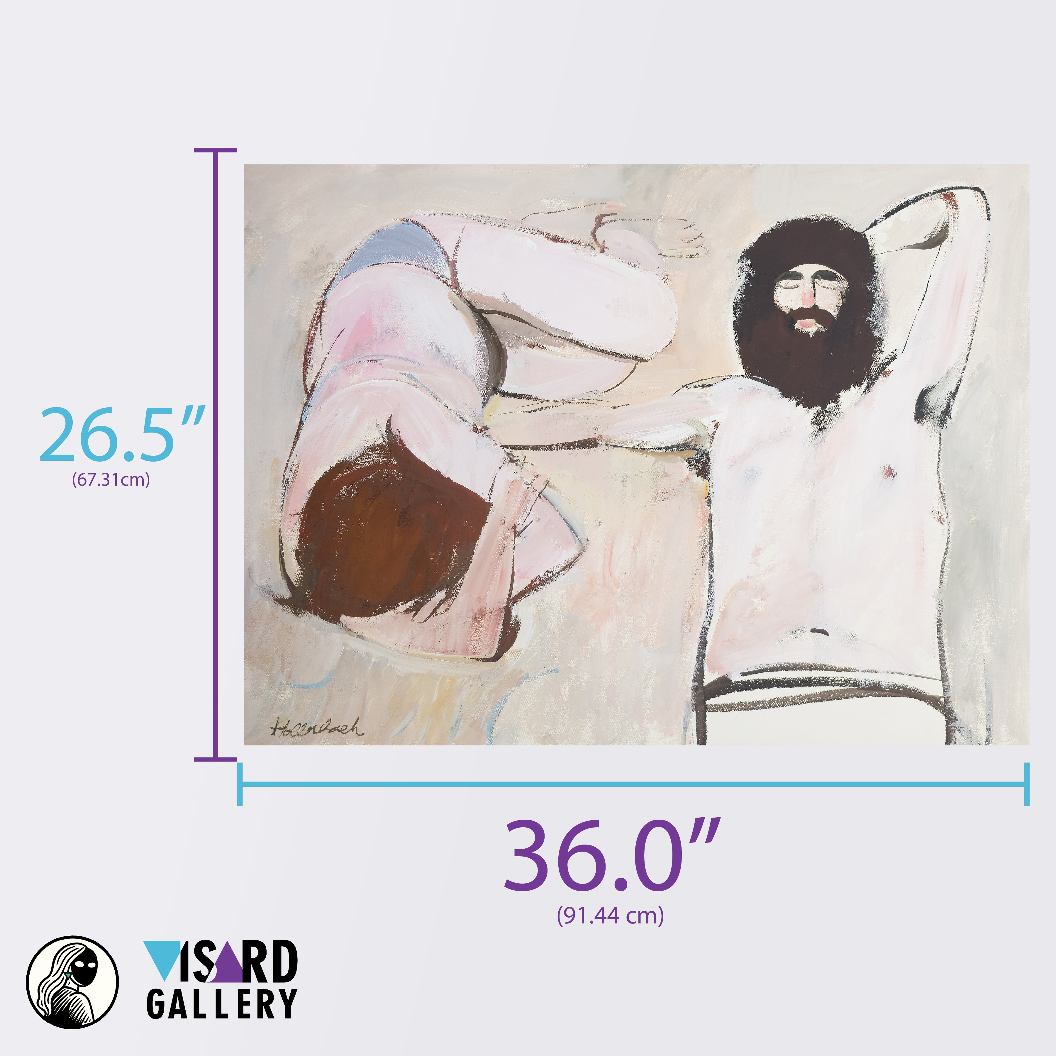 Two People Somewhere on the Beach by Serge Hollerbach