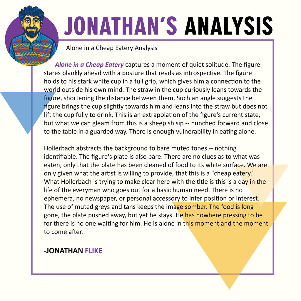 Alone in a Cheap Eatery by Serge Hollerbach