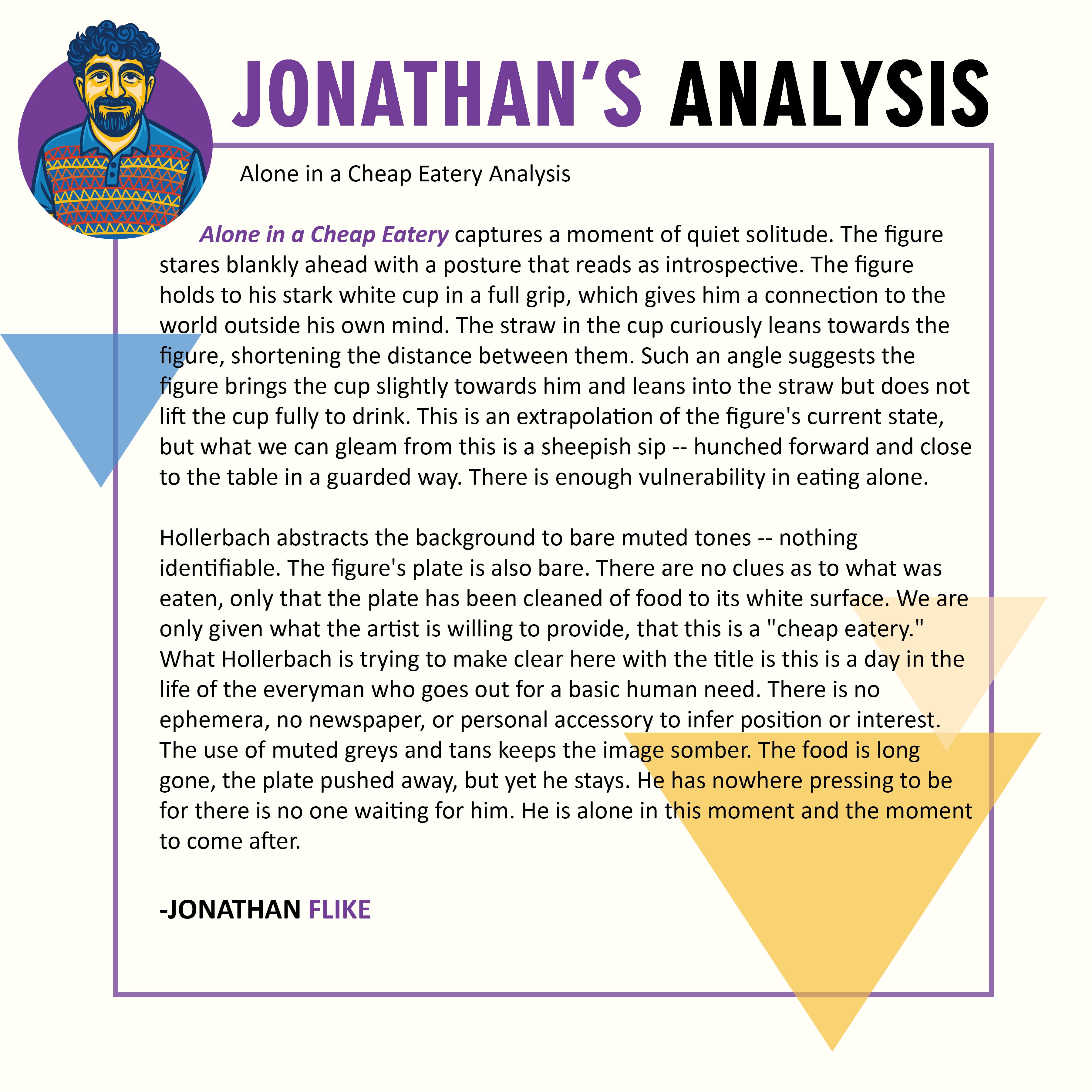 Alone in a Cheap Eatery by Serge Hollerbach