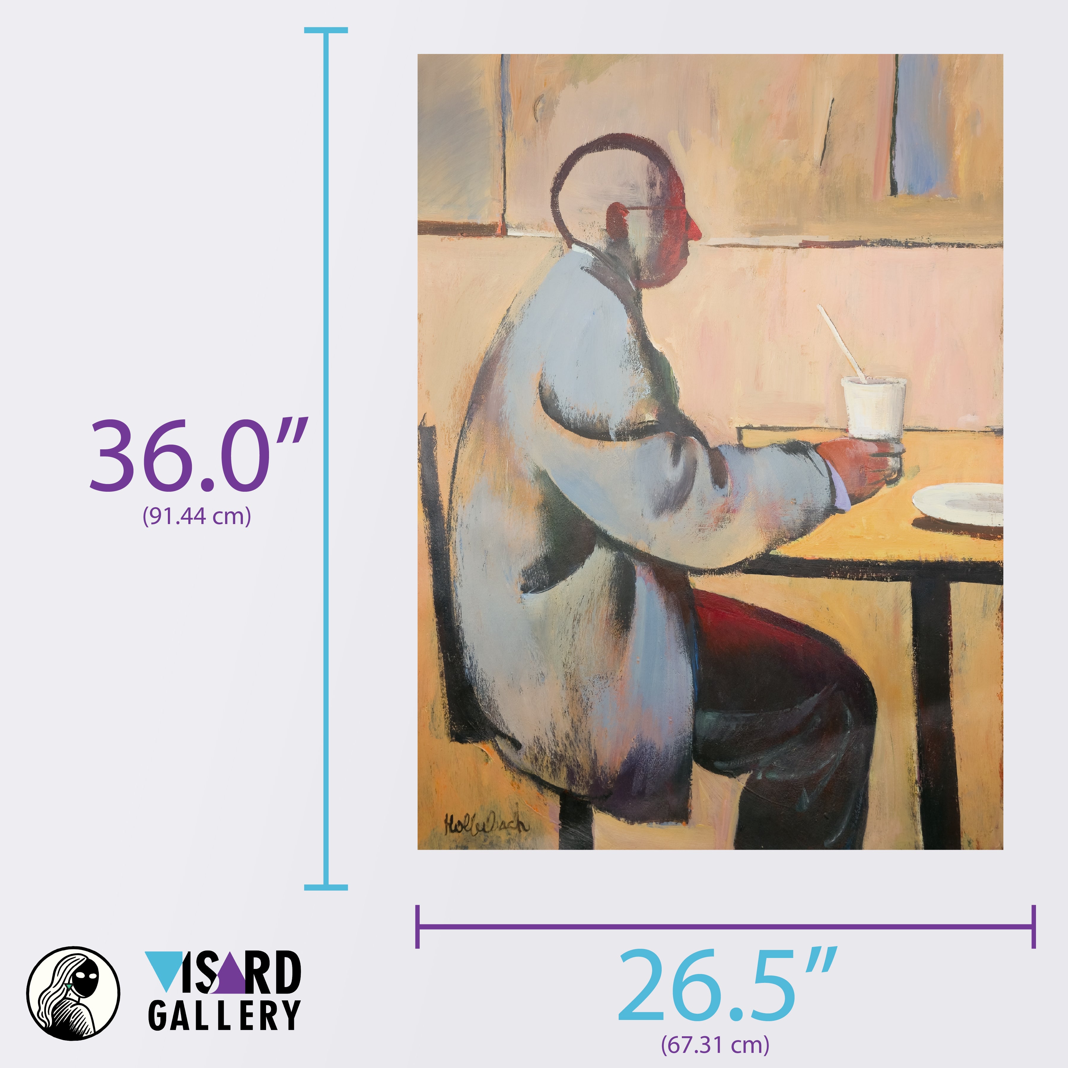 Alone in a Cheap Eatery by Serge Hollerbach