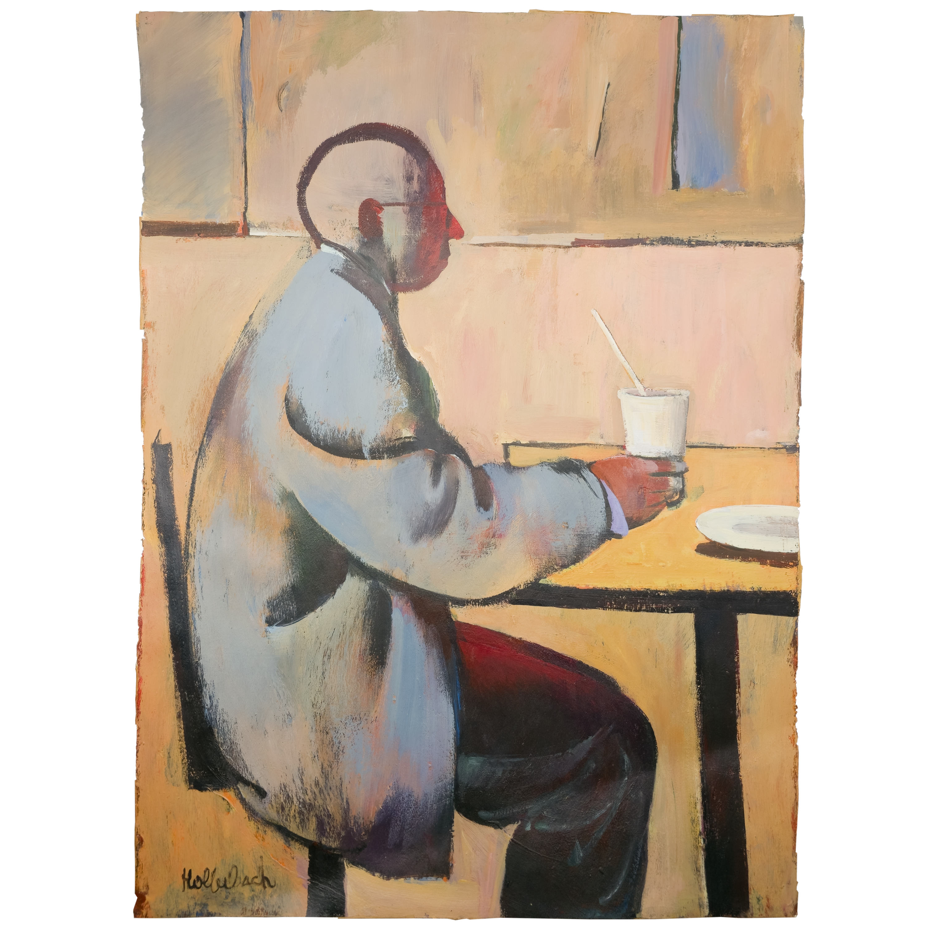 Alone in a Cheap Eatery by Serge Hollerbach