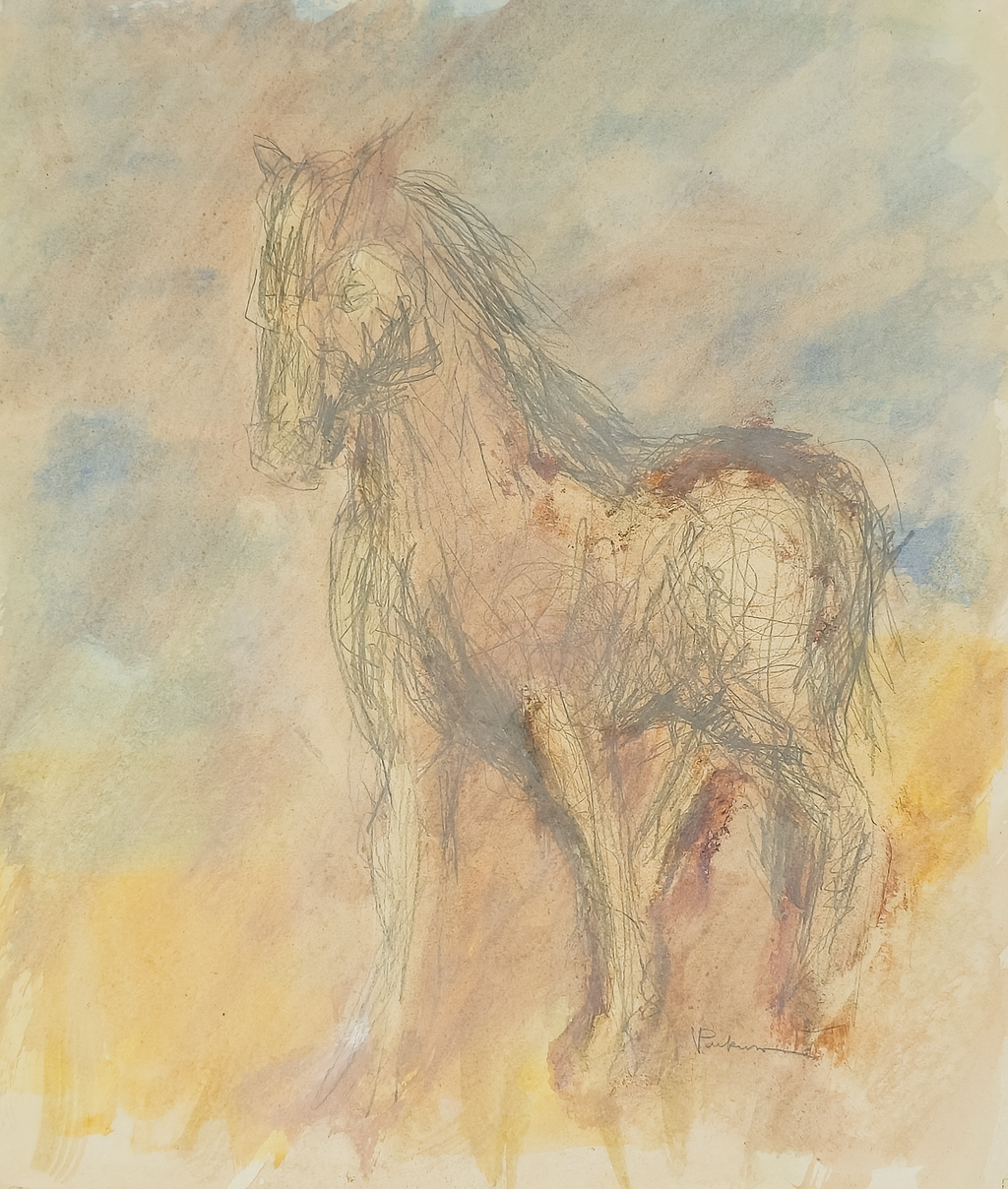 Graphite Horse by Virginia Cohn Parkum