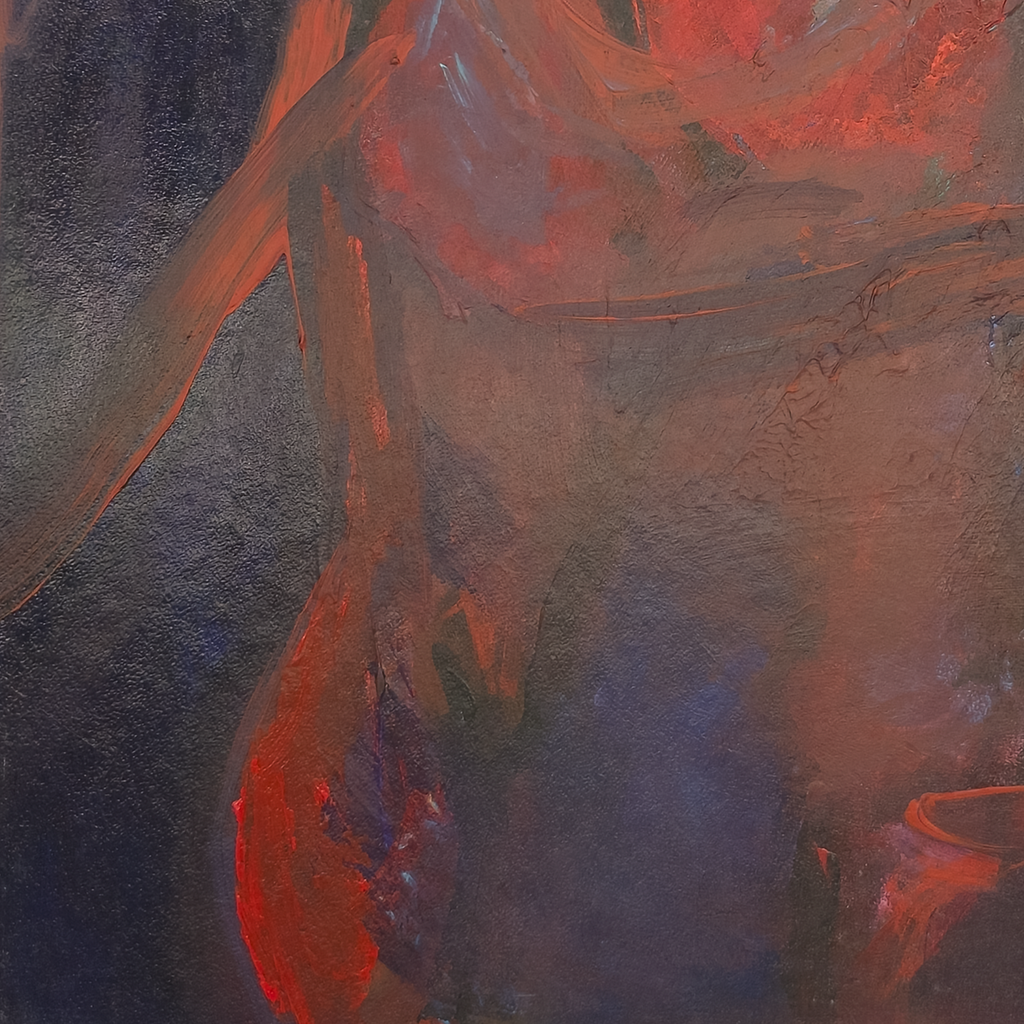 Lady in Red and Blue by Virginia Cohn Parkum