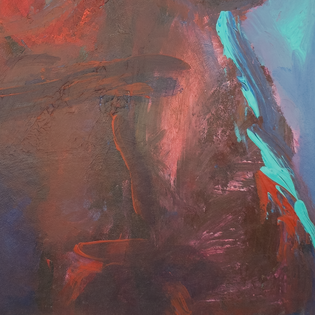 Lady in Red and Blue by Virginia Cohn Parkum