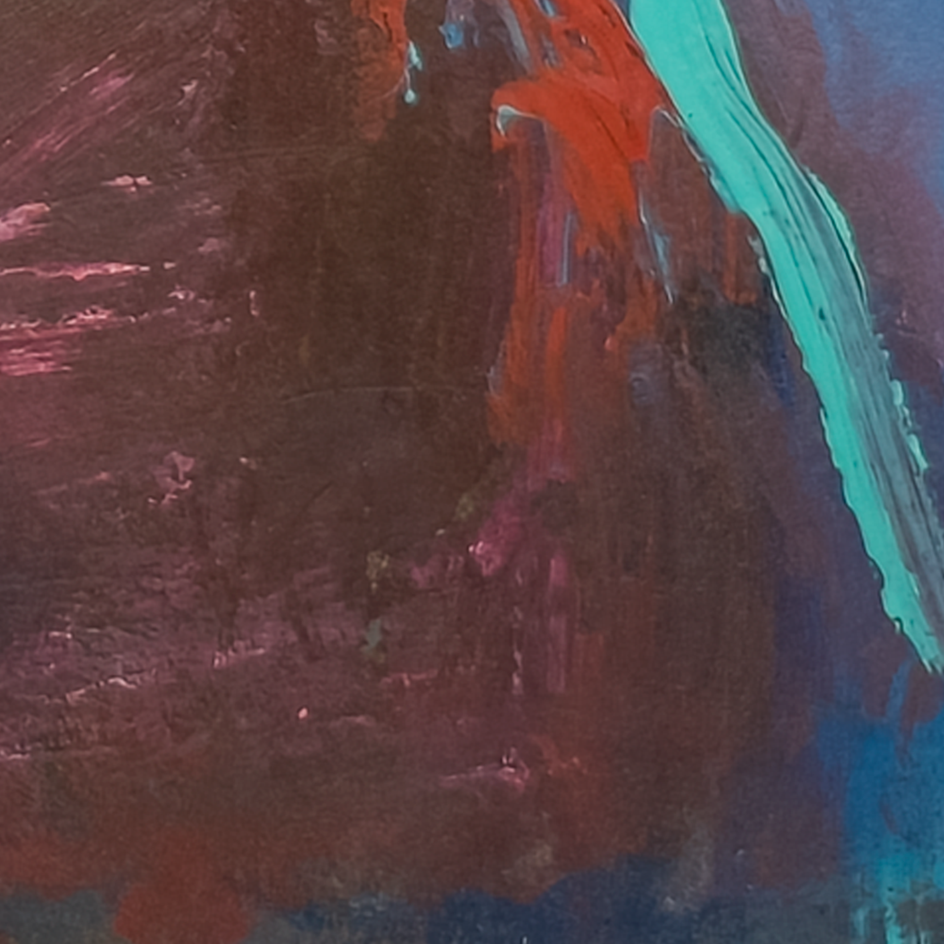 Lady in Red and Blue by Virginia Cohn Parkum