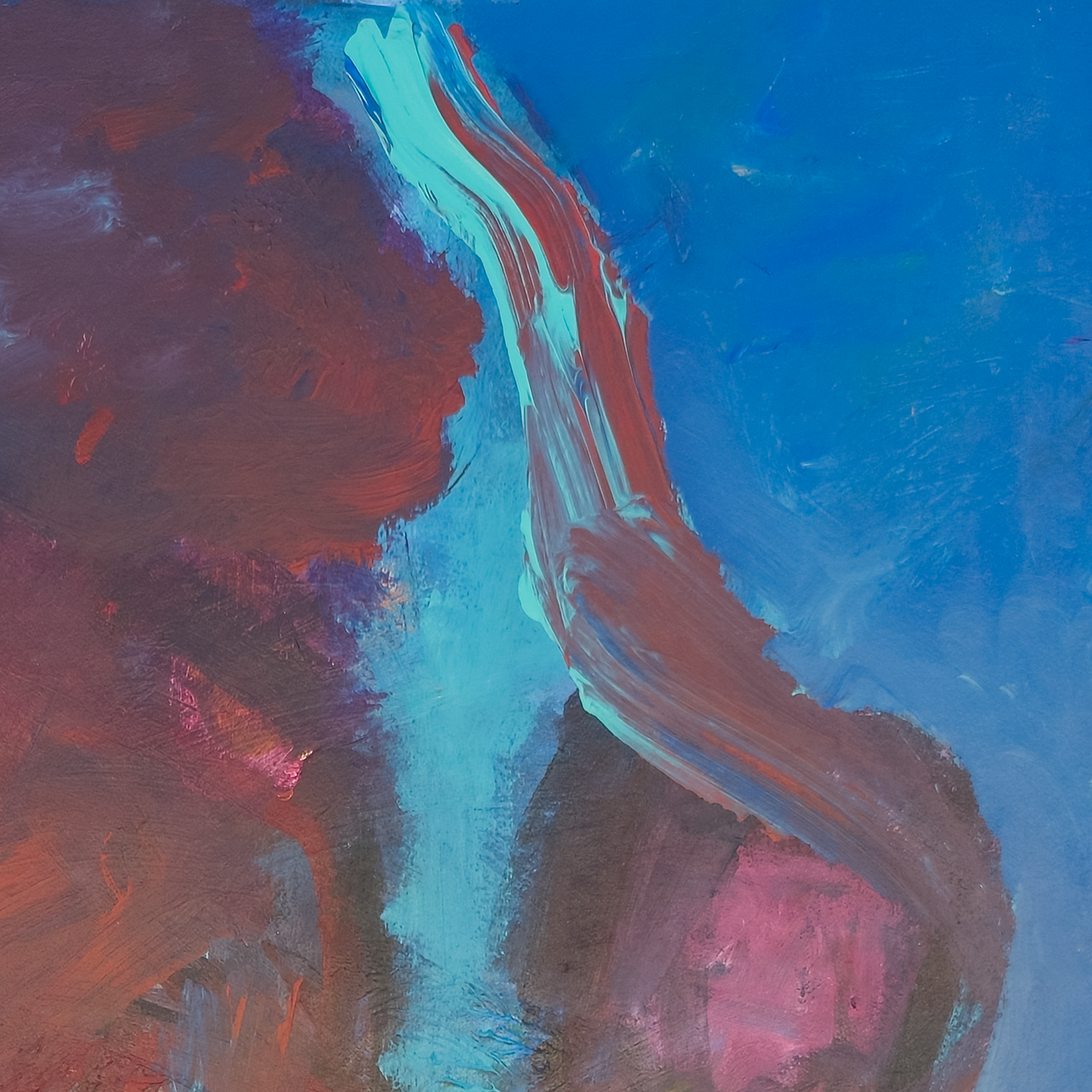 Lady in Red and Blue by Virginia Cohn Parkum