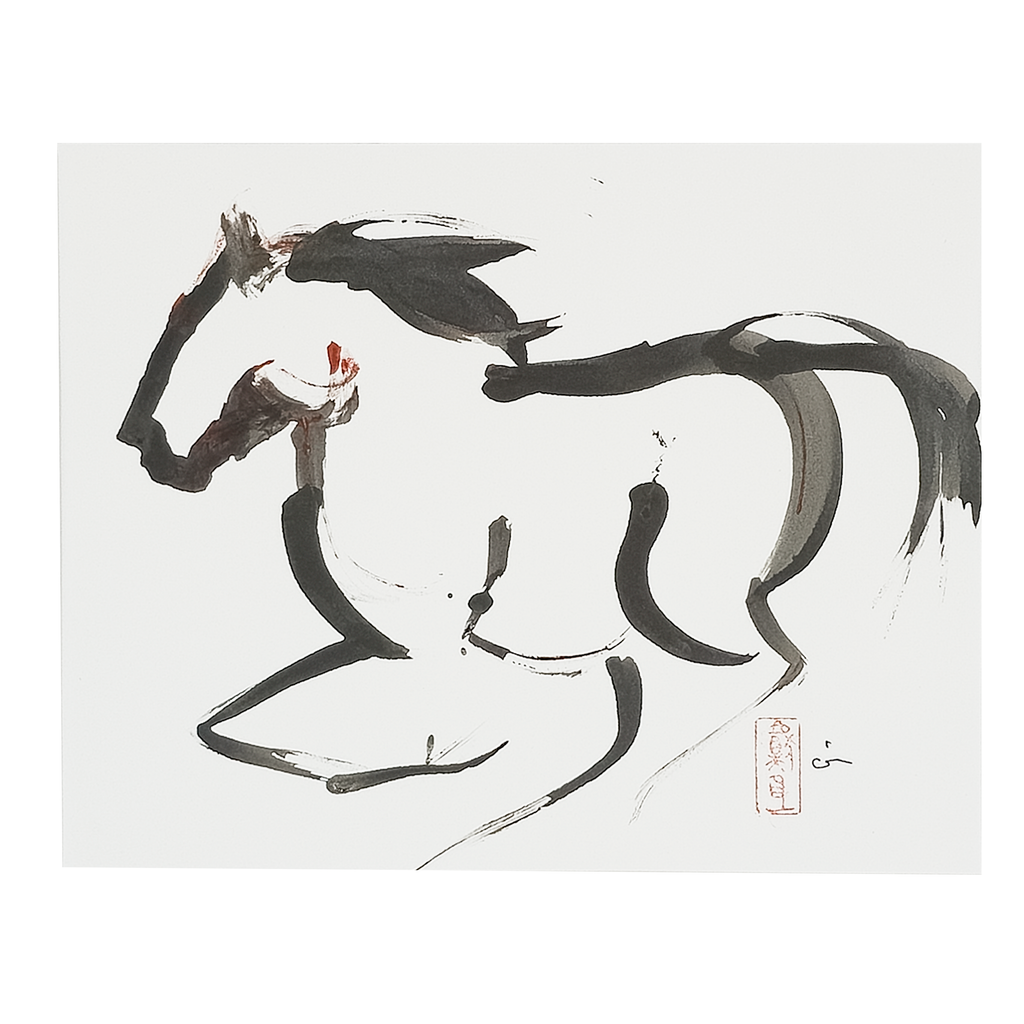 Sumi Stallion - Virginia Cohn Parkum, c. Unknown