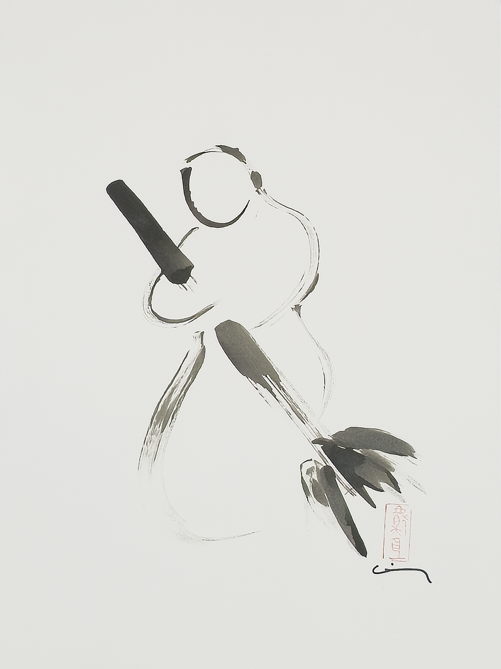 Sumi Figure - Virginia Cohn Parkum, c. Unknown
