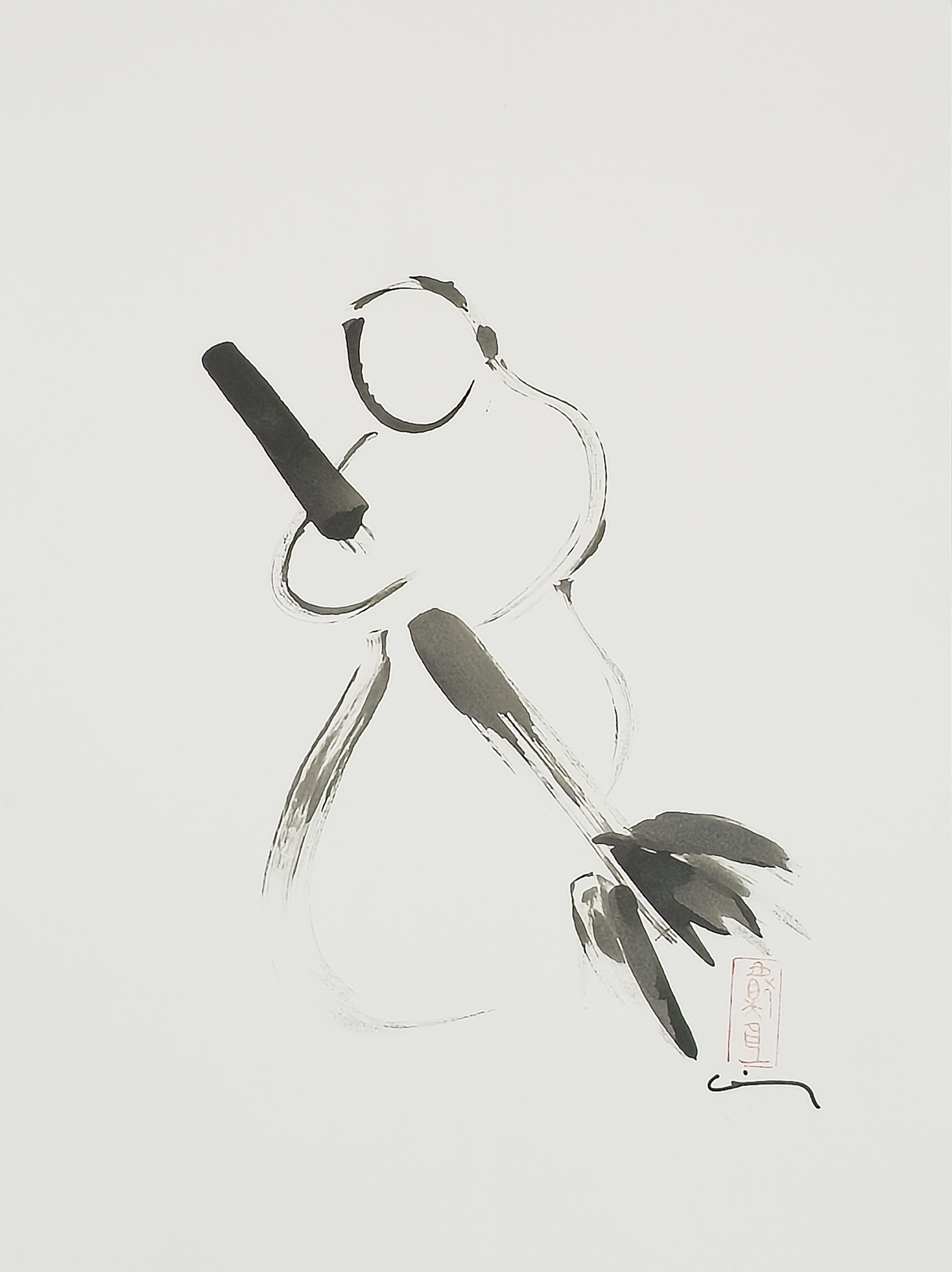 Sumi Figure - Virginia Cohn Parkum, c. Unknown