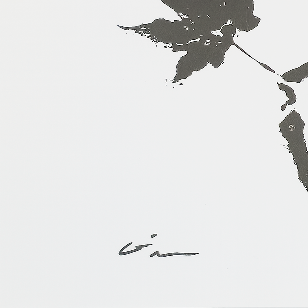 Sumi Leaf (Print) - Virginia Cohn Parkum, c. 2020s