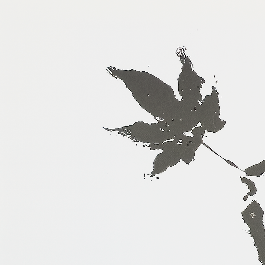 Sumi Leaf (Print) - Virginia Cohn Parkum, c. 2020s