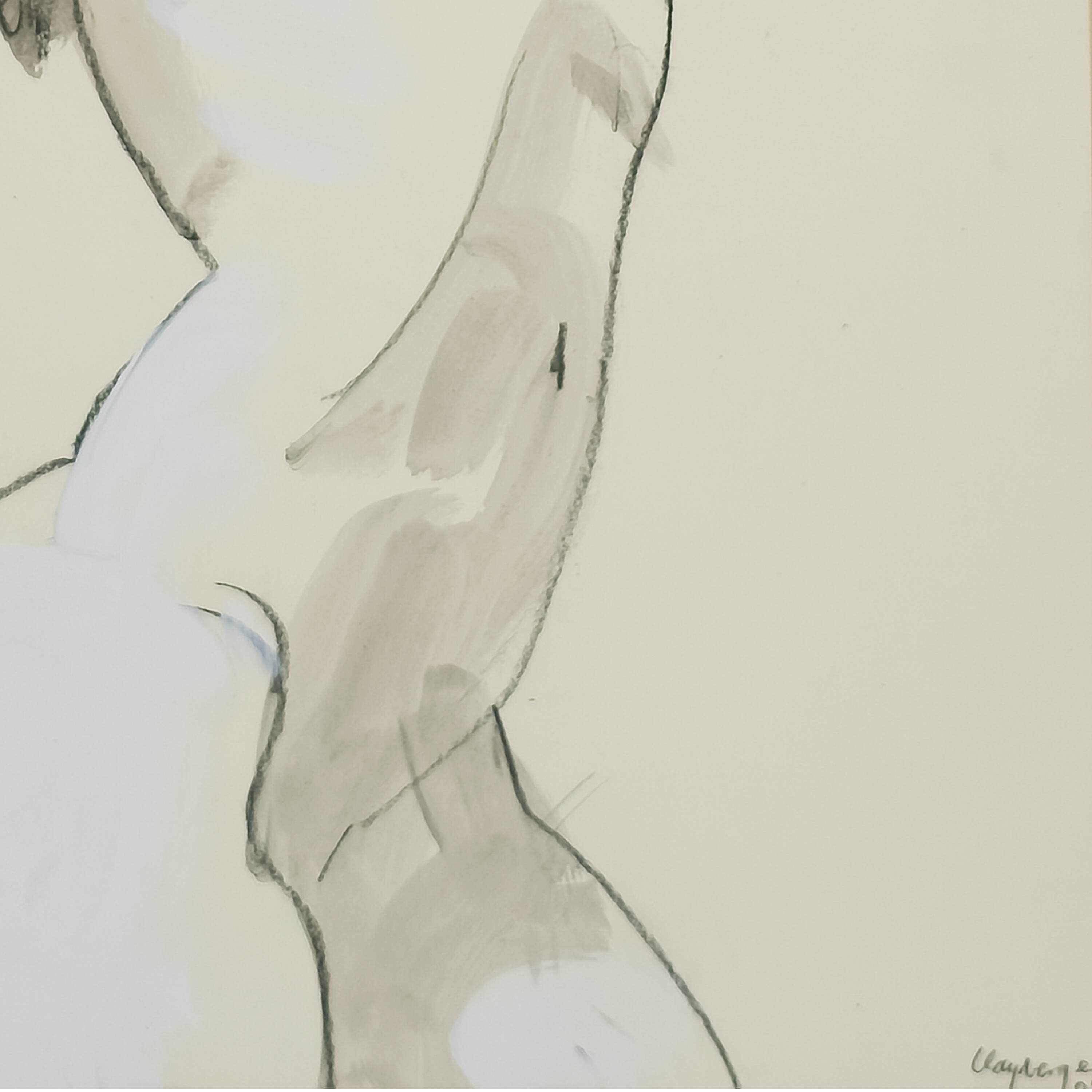 Alabaster Nude by Samuel Clayberger