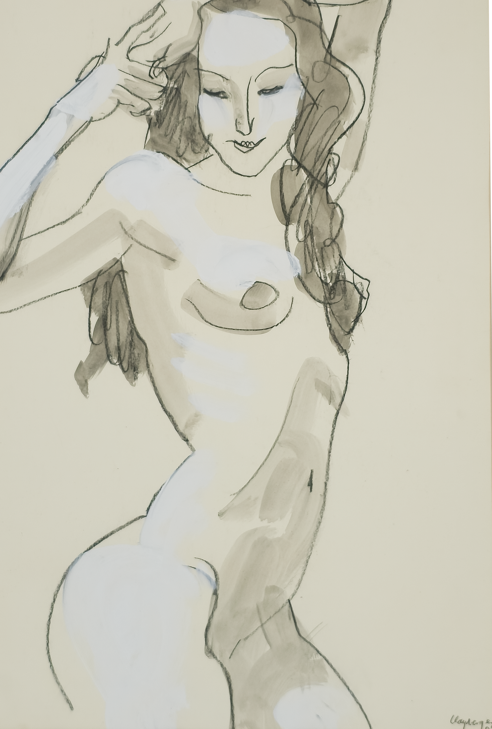 Alabaster Nude by Samuel Clayberger