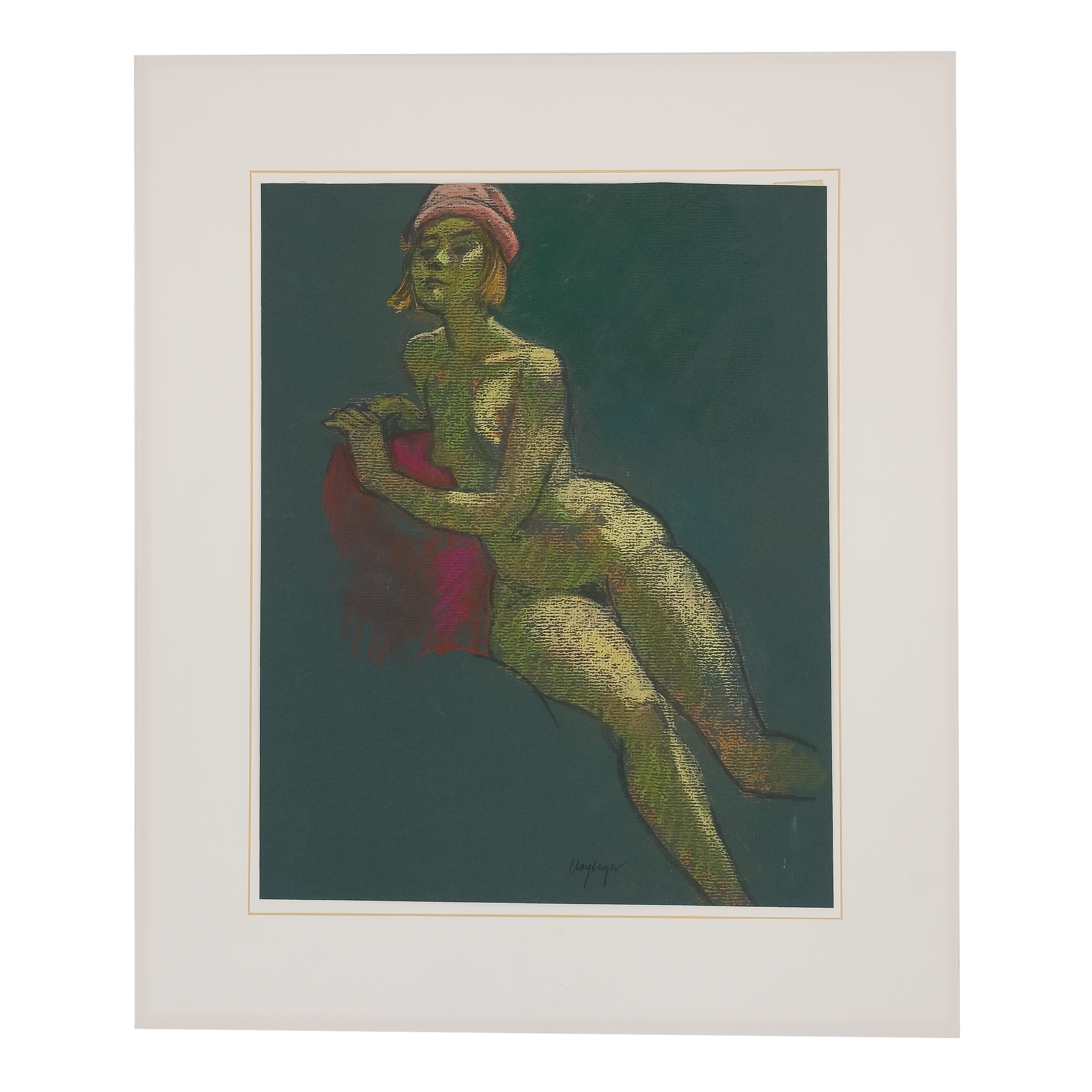 Nude with Hat by Samuel Clayberger