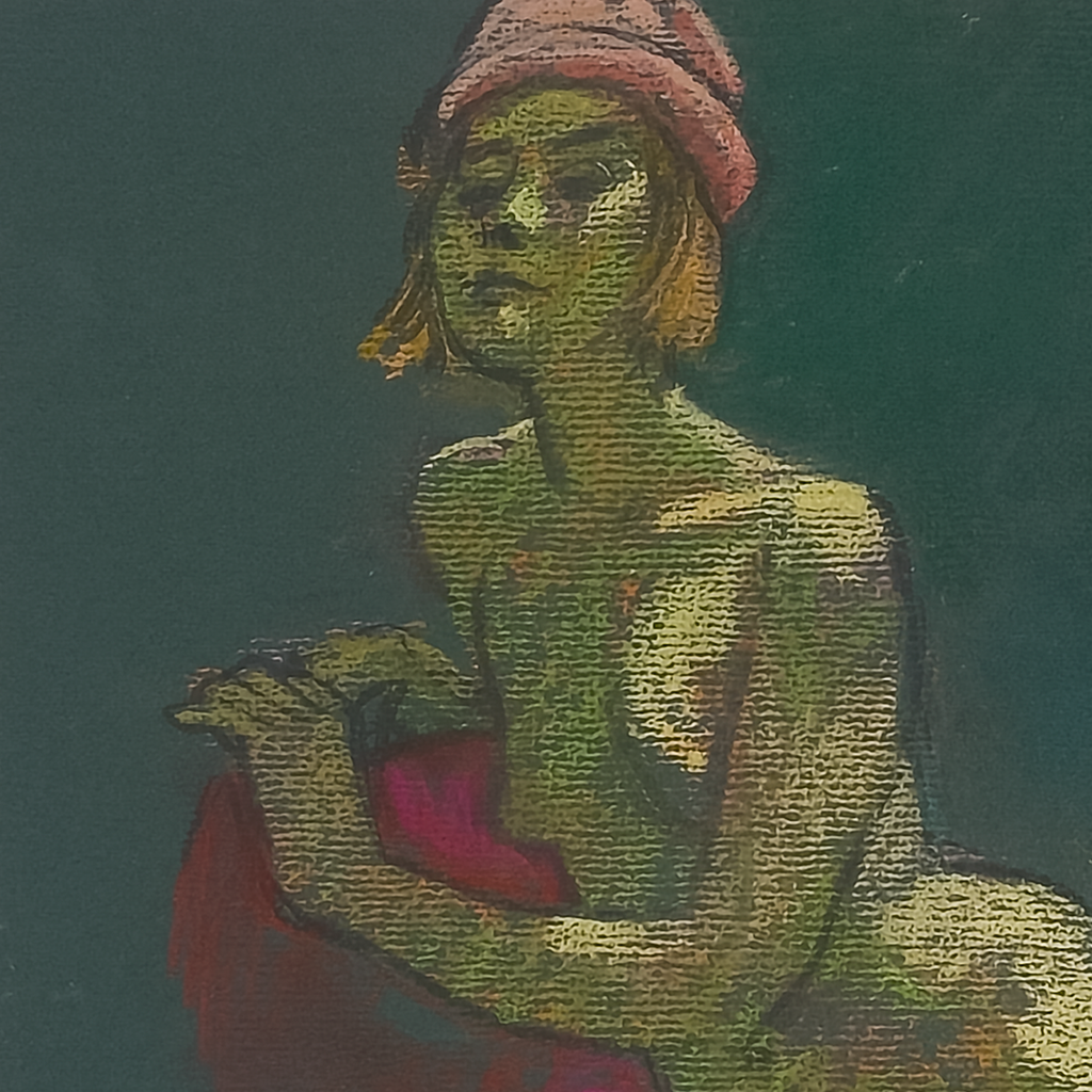 Nude with Hat by Samuel Clayberger