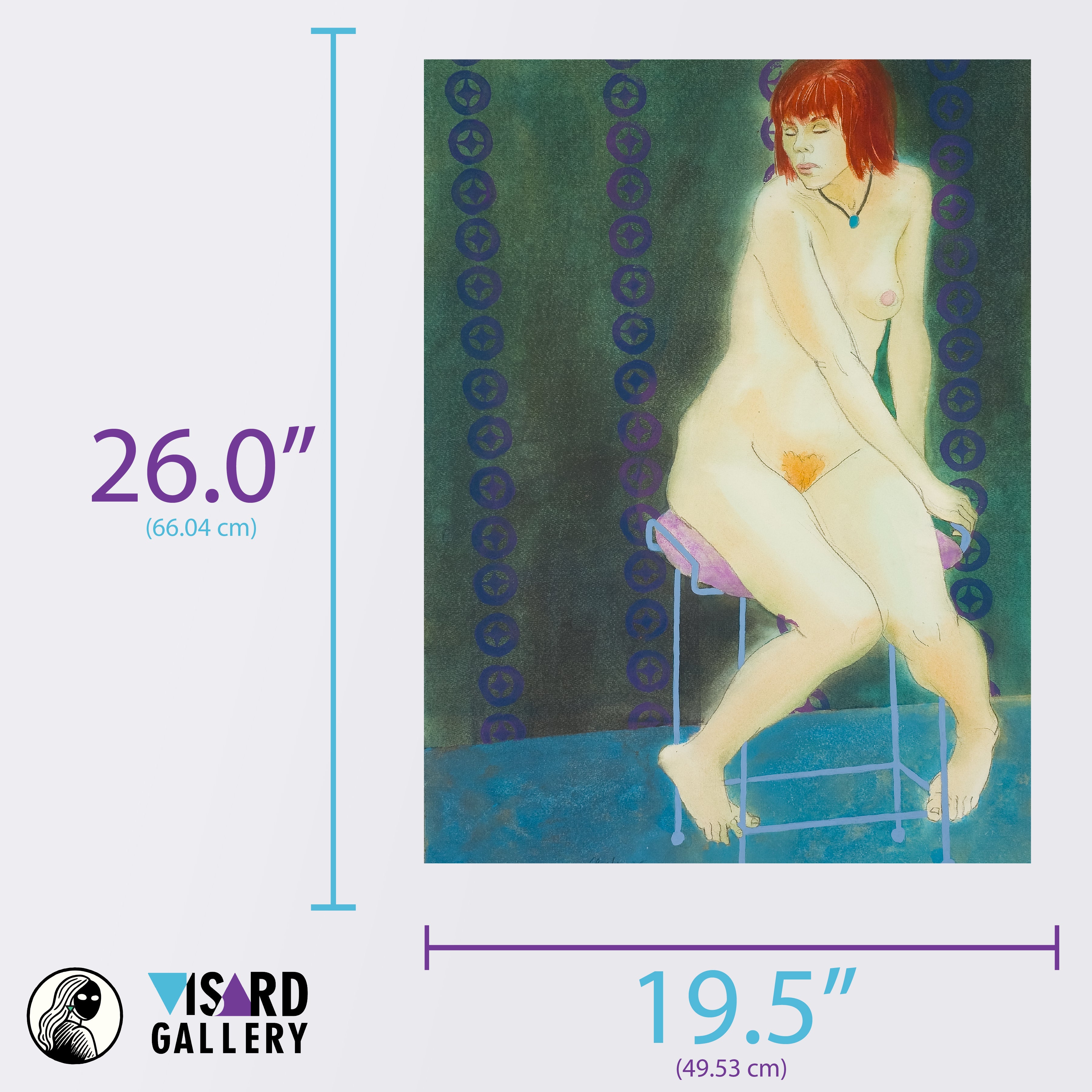 Nude on Stool by Samuel Clayberger