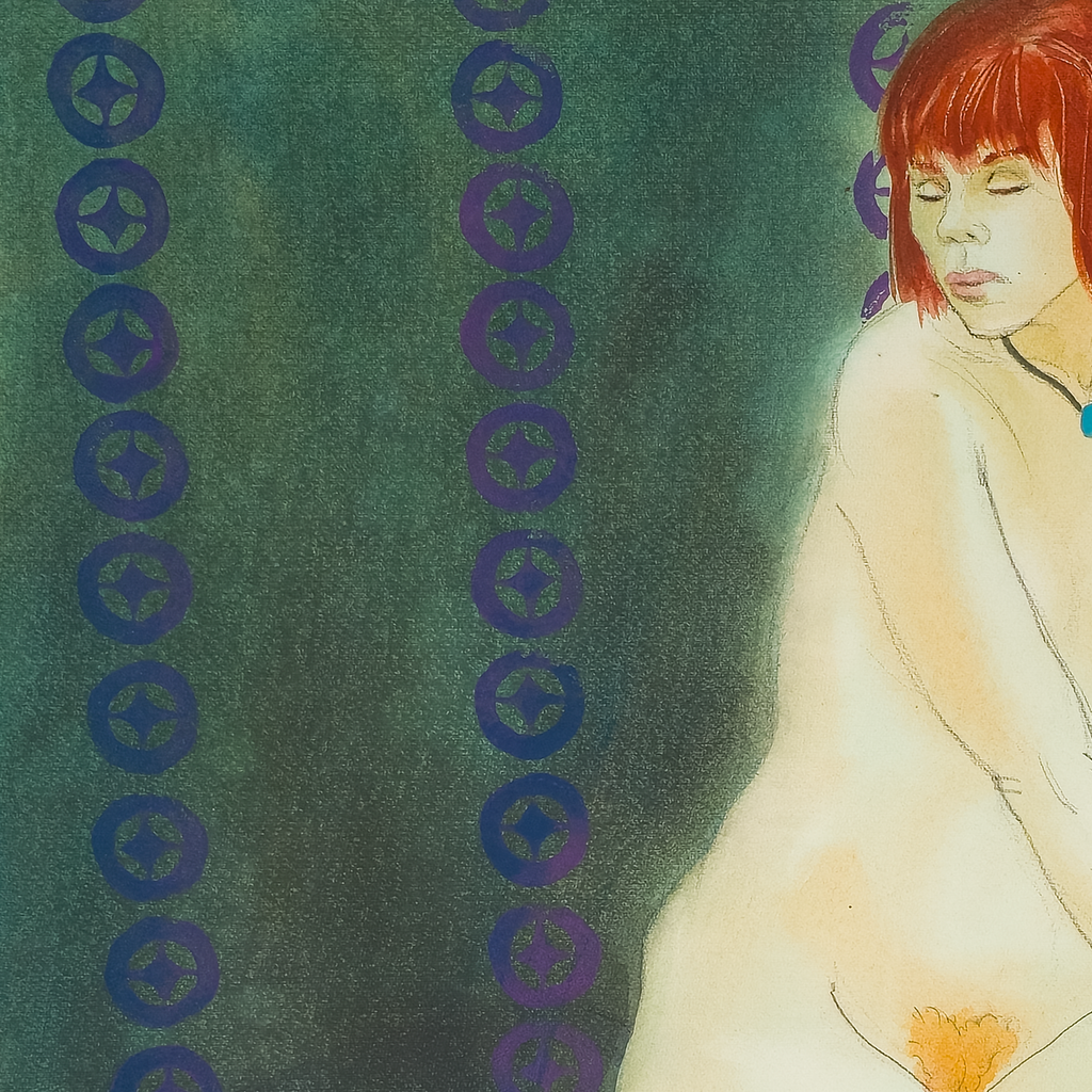 Nude on Stool by Samuel Clayberger