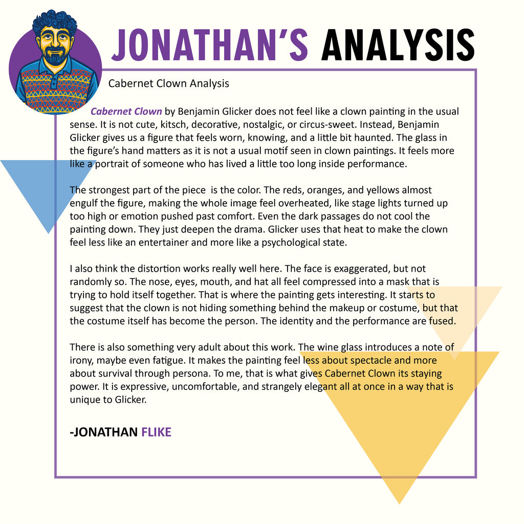 Cabernet Clown by Benjamin Glicker