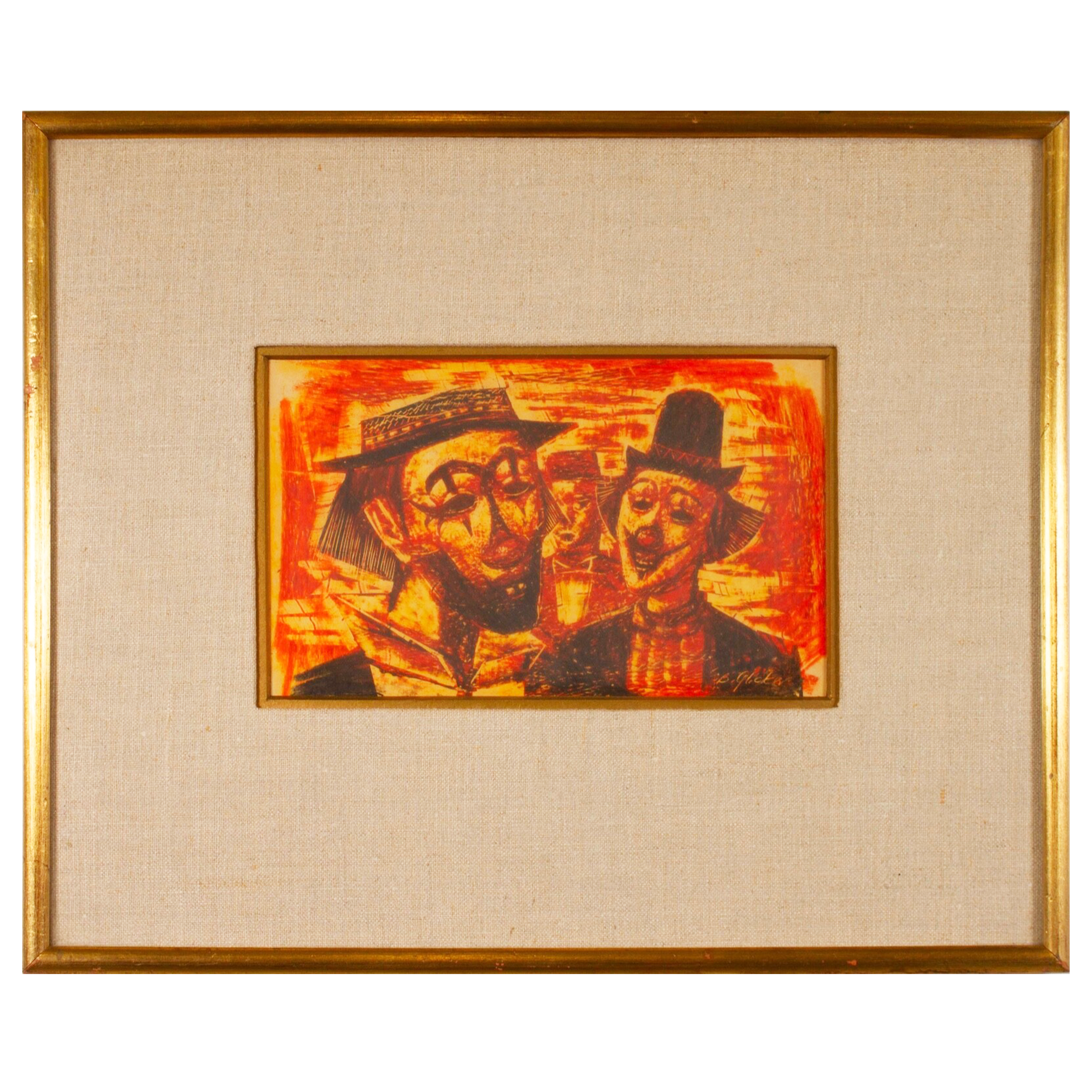 Trio of Clowns by Benjamin Glicker