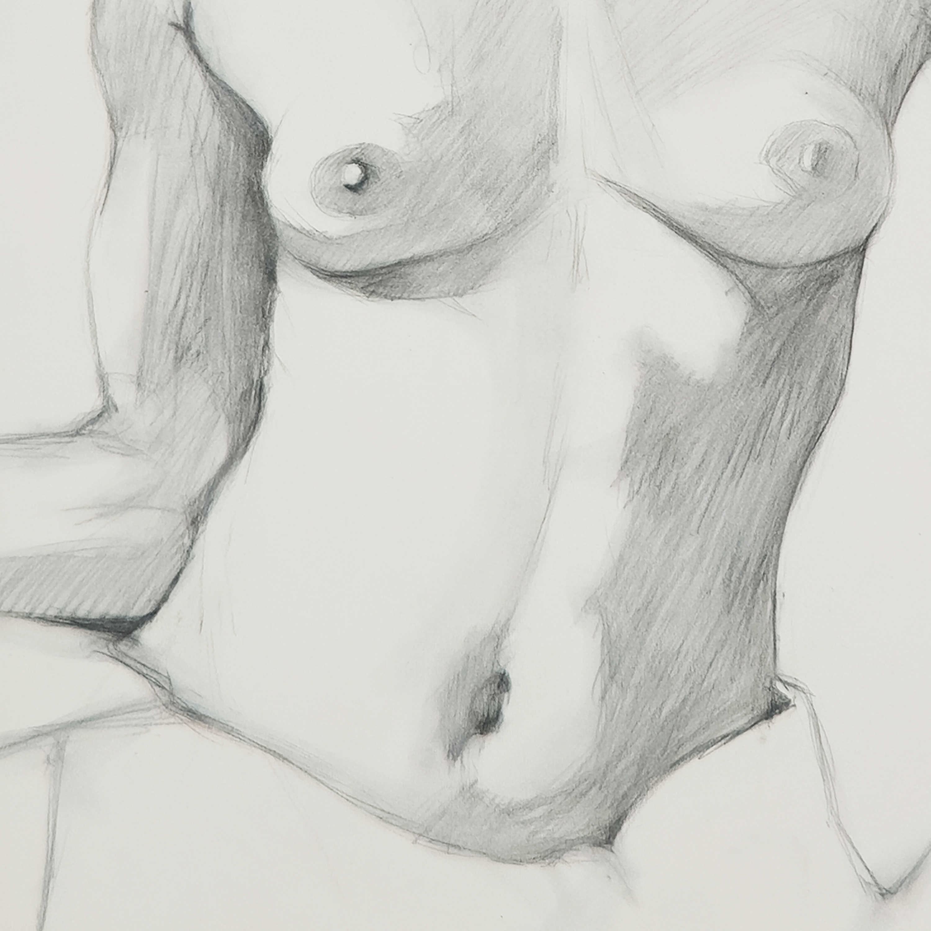 Nude Study in Hat - Vincent Beggs, c. 1980s
