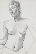Nude Study in Hat - Vincent Beggs, c. 1980s