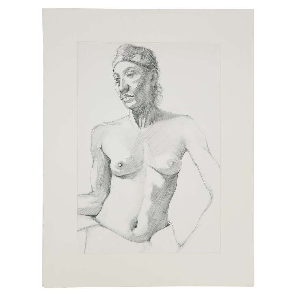 Nude Study in Hat - Vincent Beggs, c. 1980s