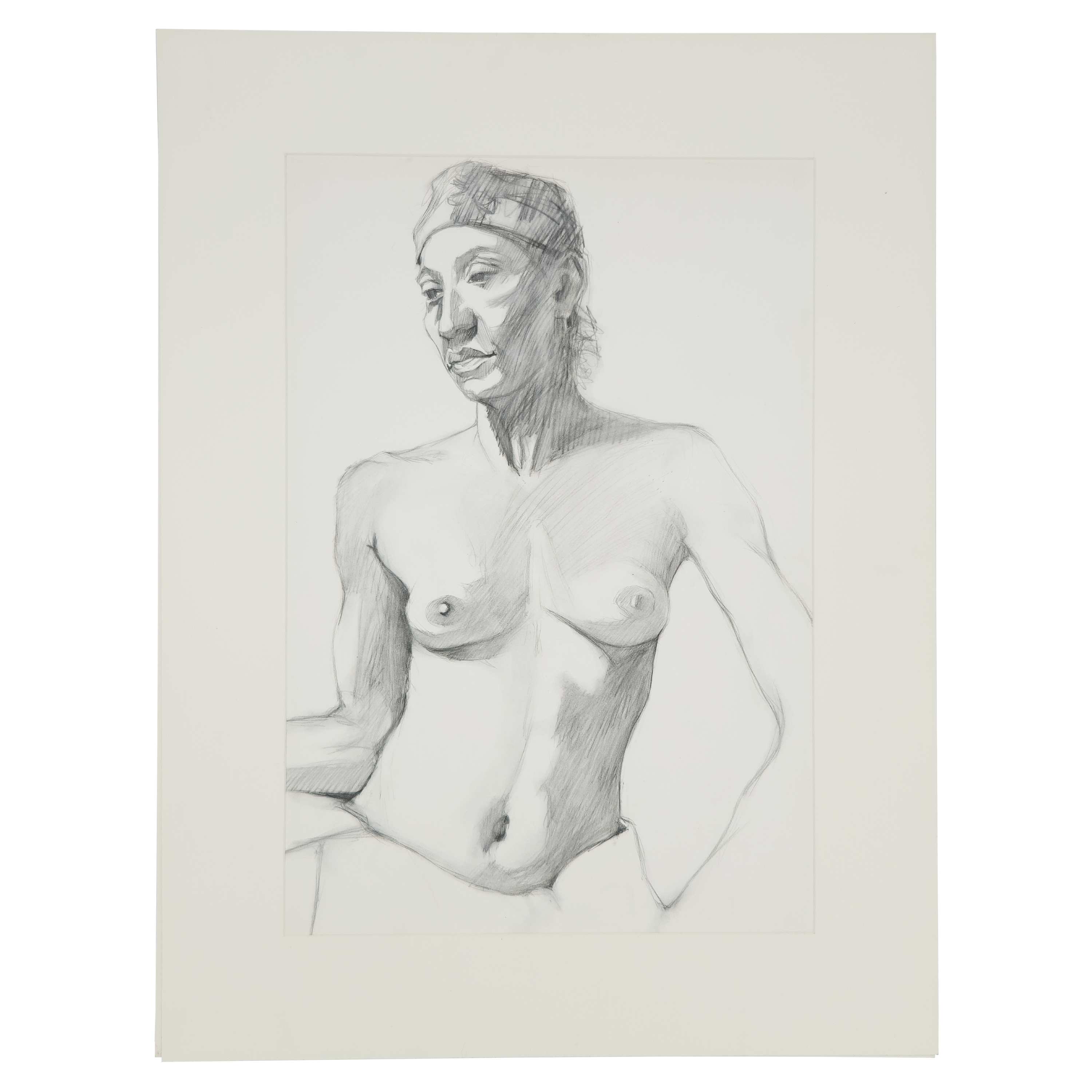 Nude Study in Hat - Vincent Beggs, c. 1980s