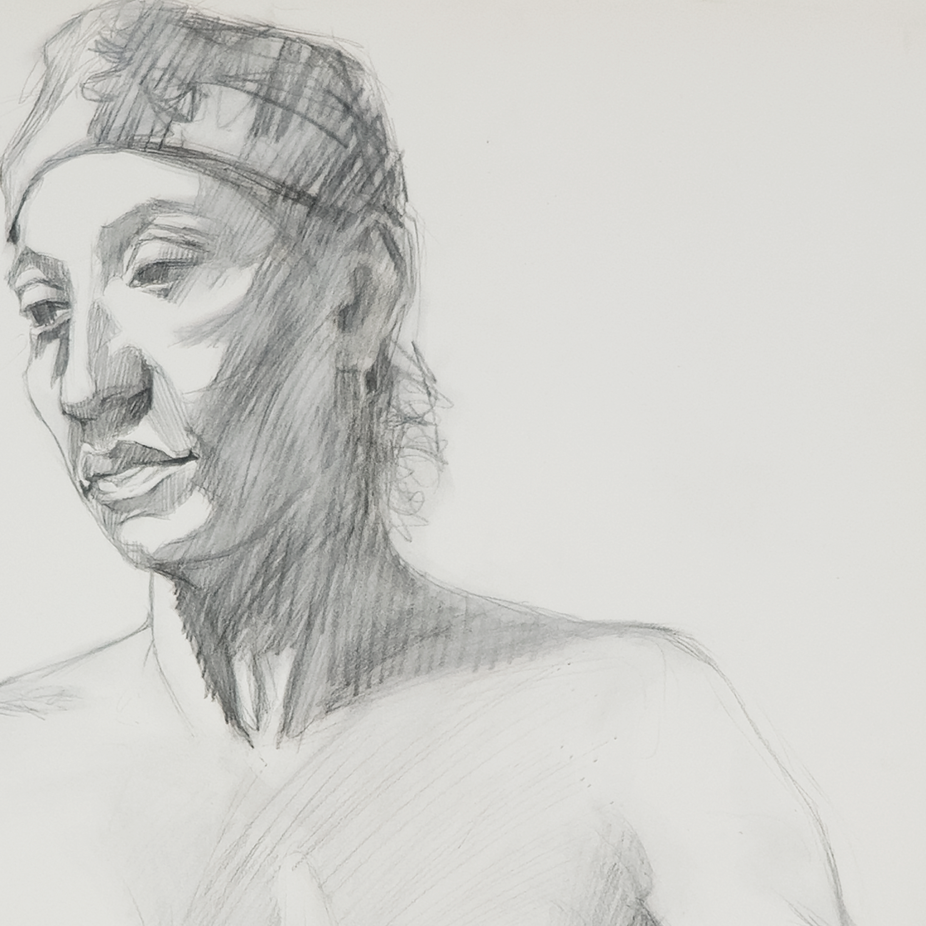Nude Study in Hat - Vincent Beggs, c. 1980s