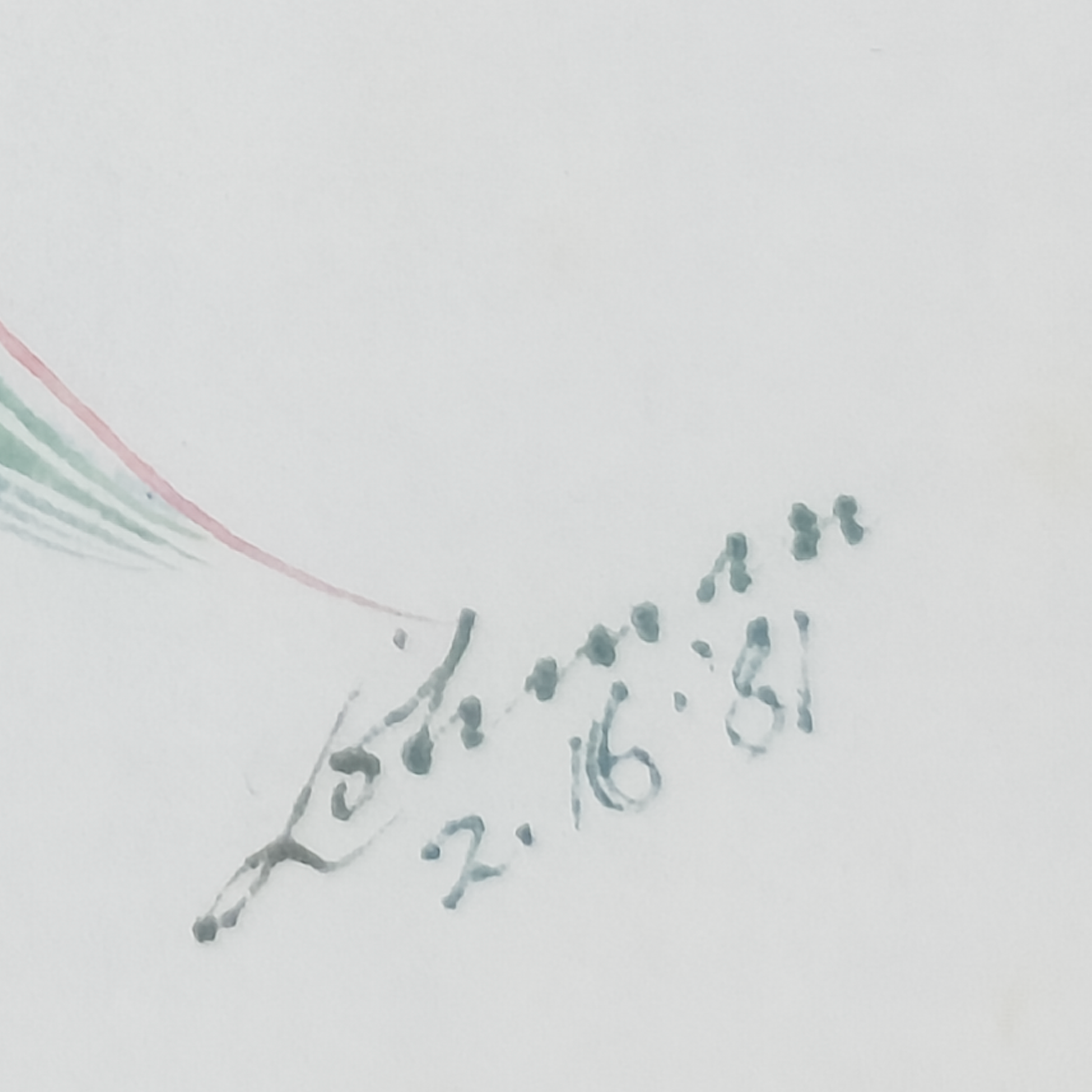 Calligraphic Nothern Bobwhite - Robert Lohman, c. 1981