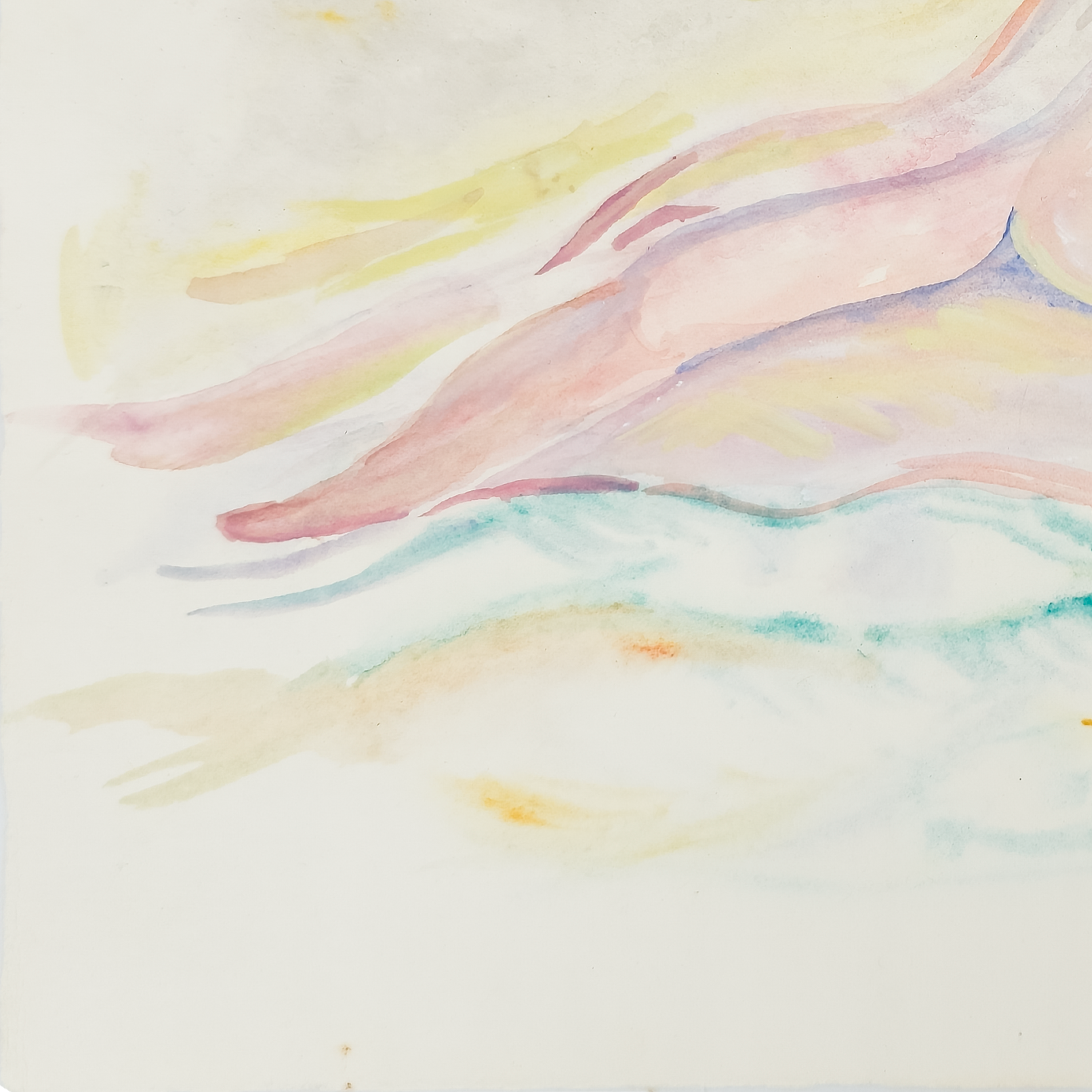 Pink Reclining Nude - Robert Lohman, c. 1978