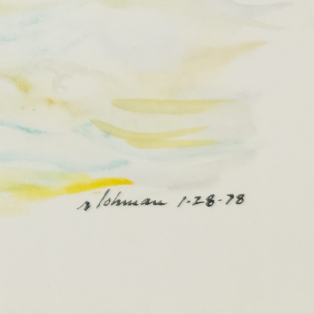 Pink Reclining Nude - Robert Lohman, c. 1978