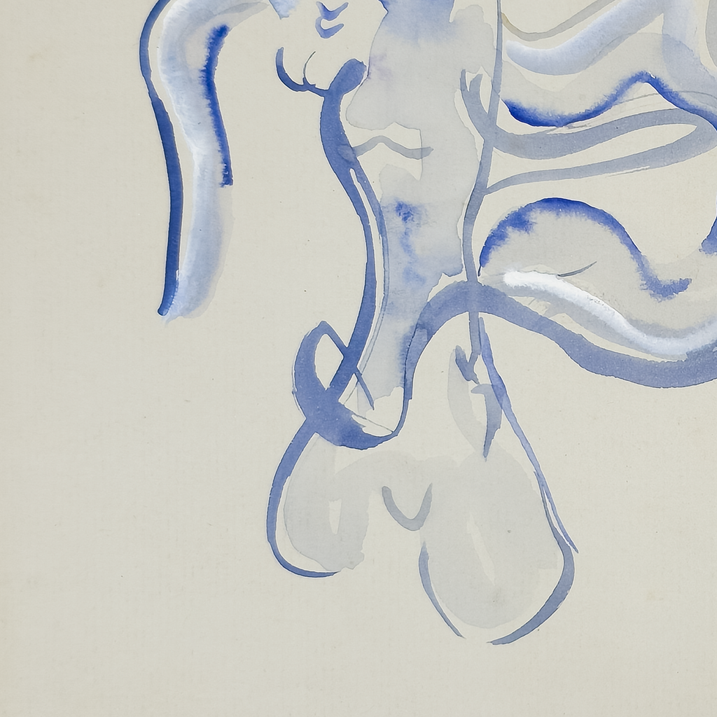 Two Abstracted and Lonely Figures - Robert Lohman