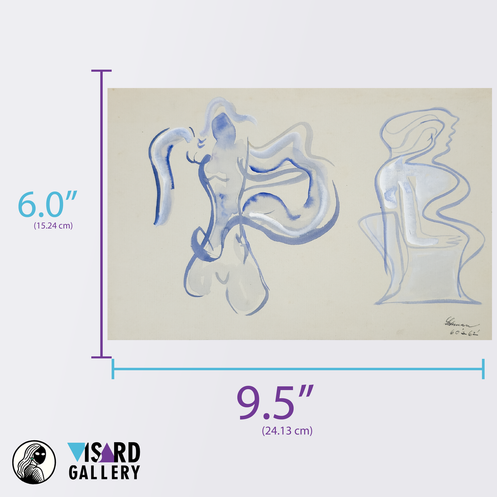 Two Abstracted and Lonely Figures - Robert Lohman