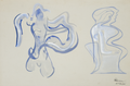 Two Abstracted and Lonely Figures - Robert Lohman