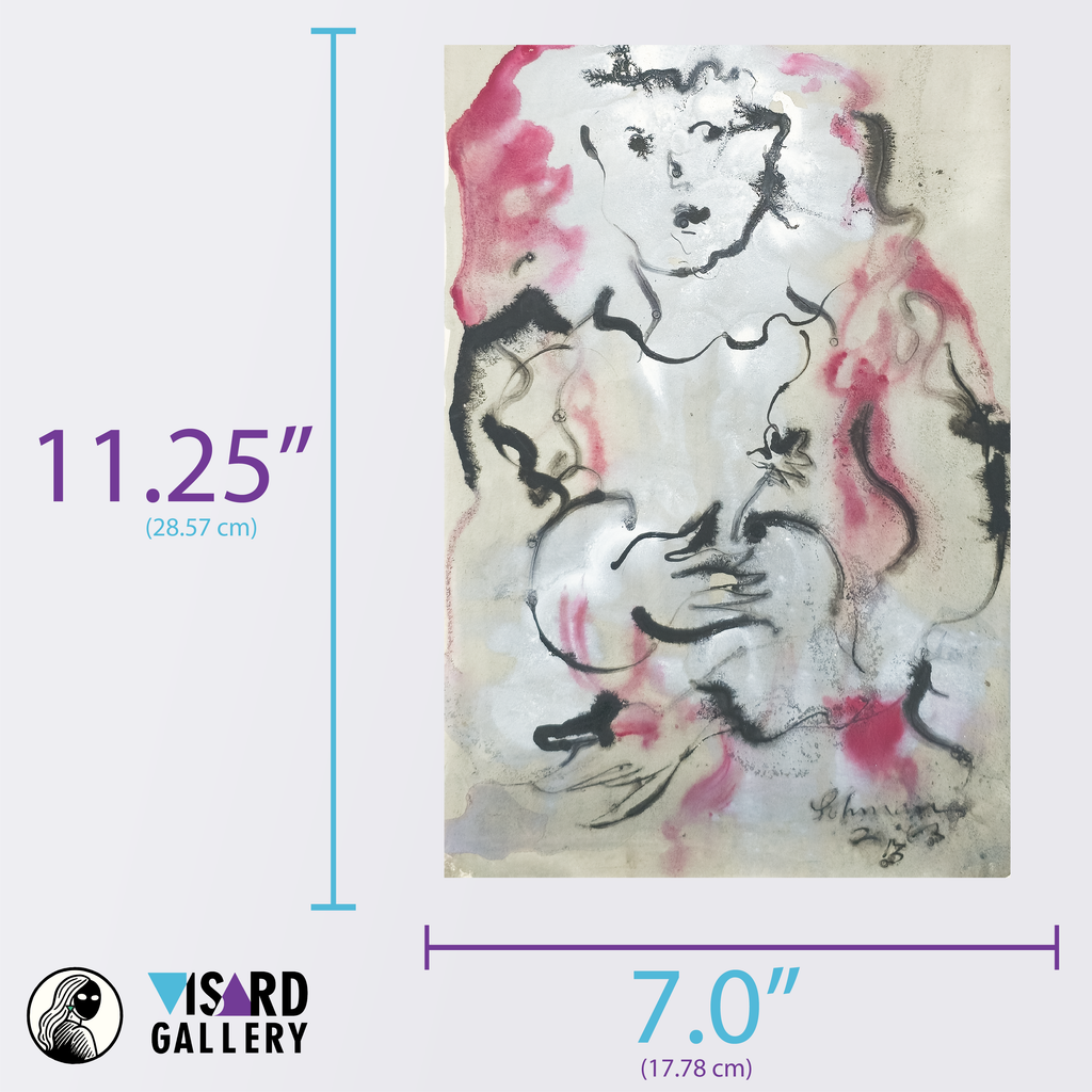 Girl with Flower - Robert Lohman