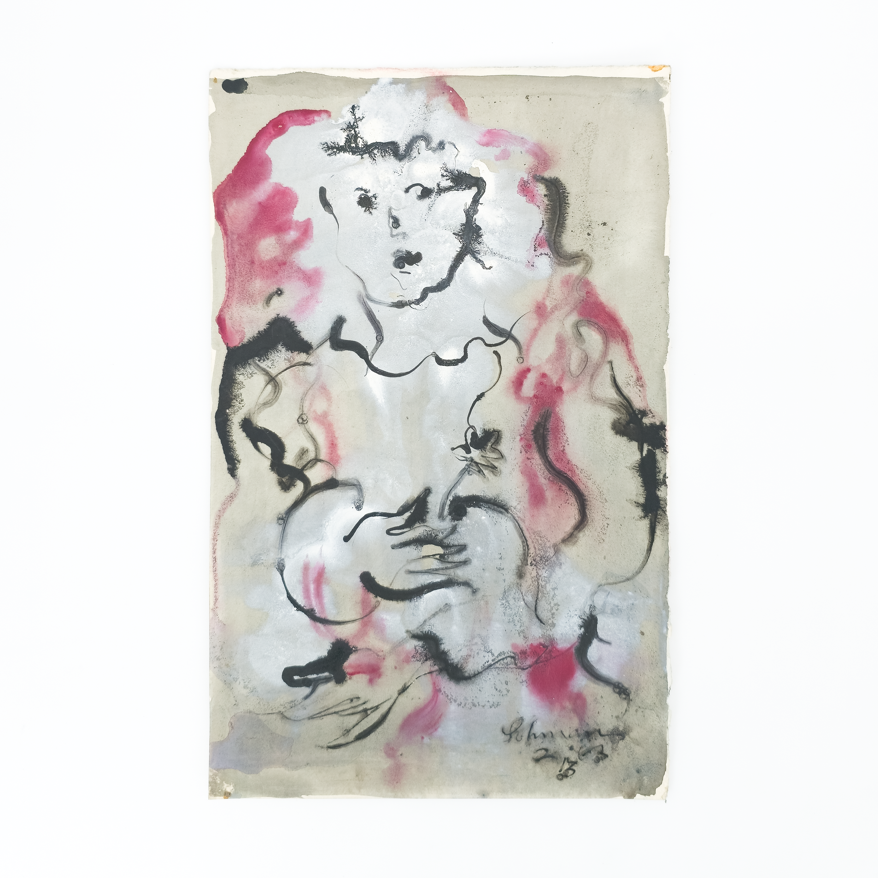 Girl with Flower - Robert Lohman