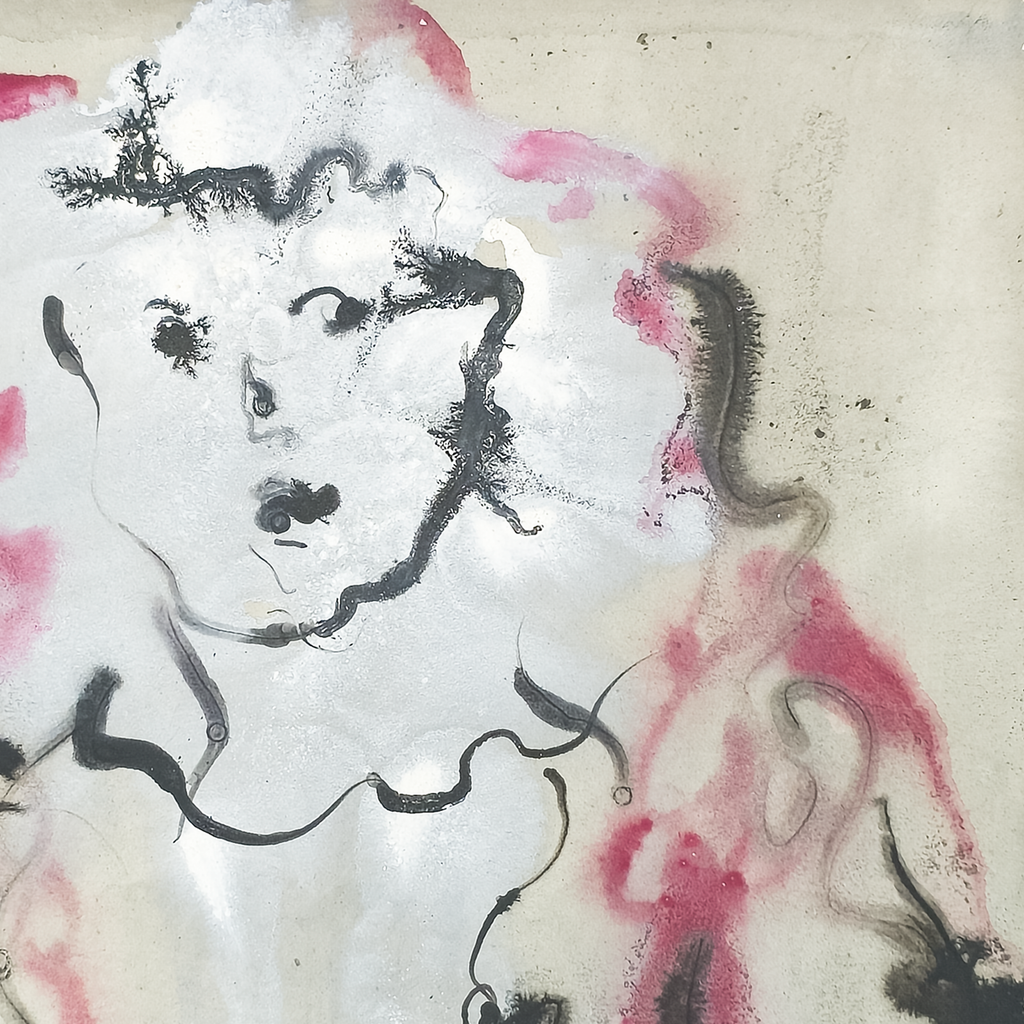 Girl with Flower - Robert Lohman