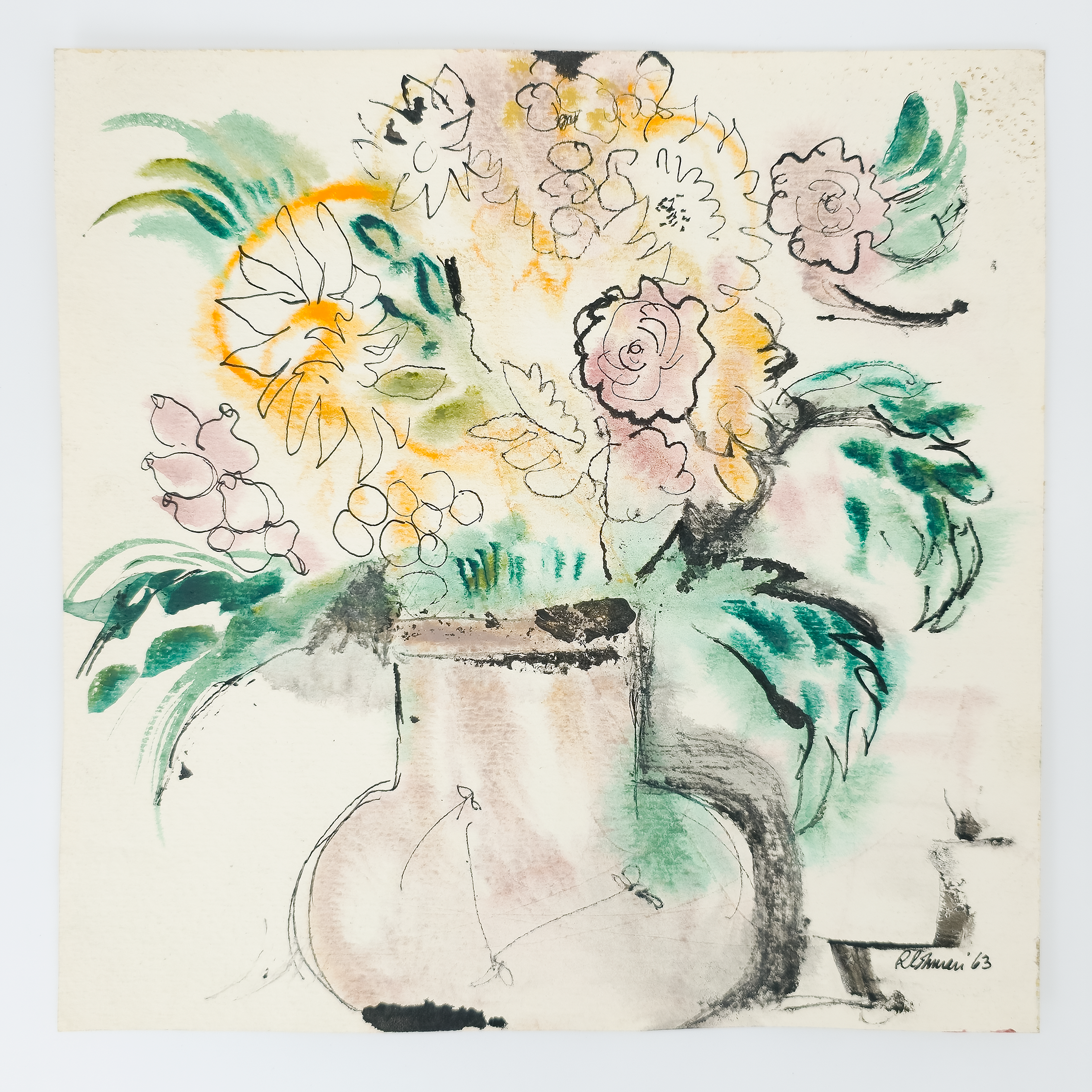 Vase and Flowers - Robert Lohman