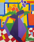 Vase and Flowers - Lloyd Franklin James, c. 1975