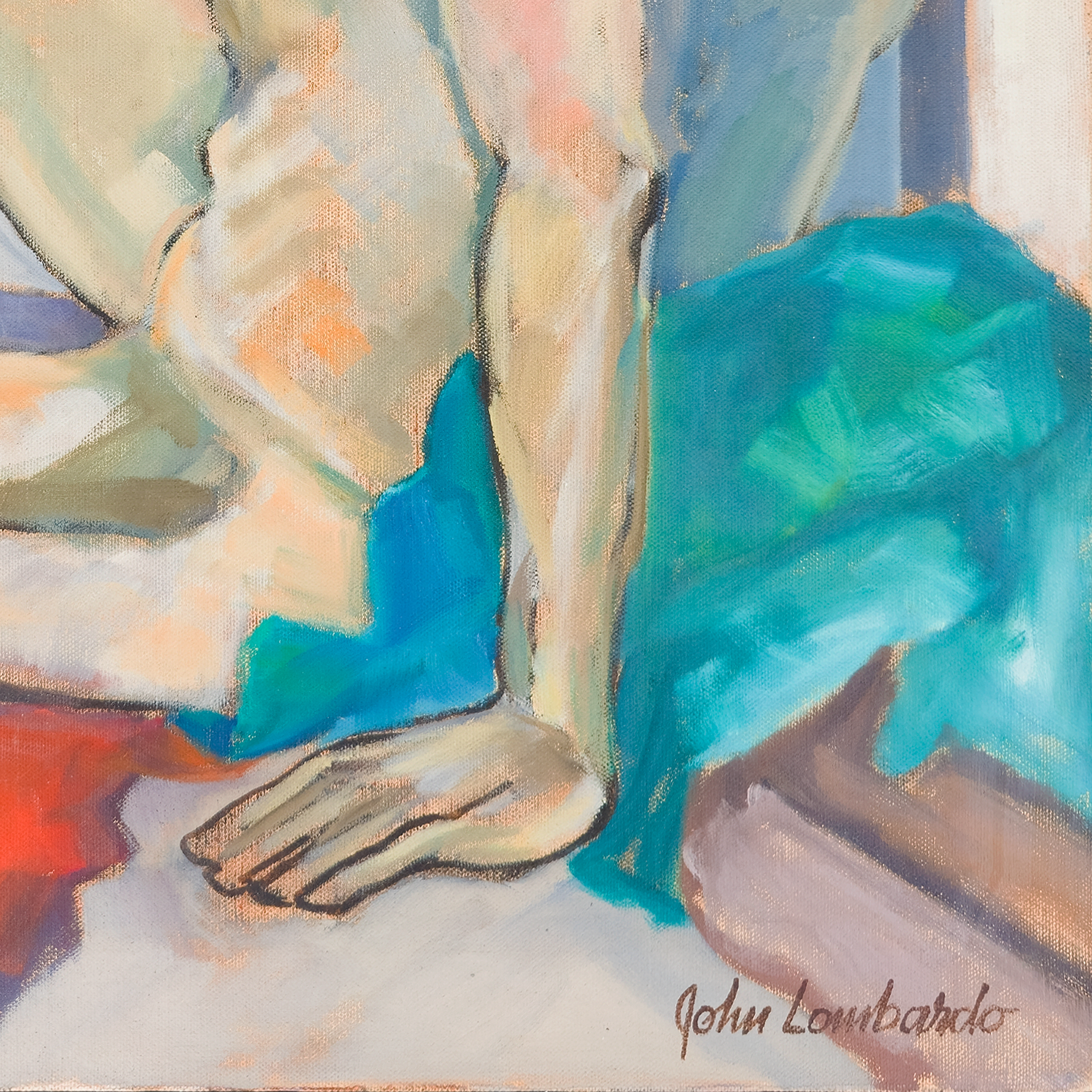 Male Nude with Distant Gaze - John Lombardo