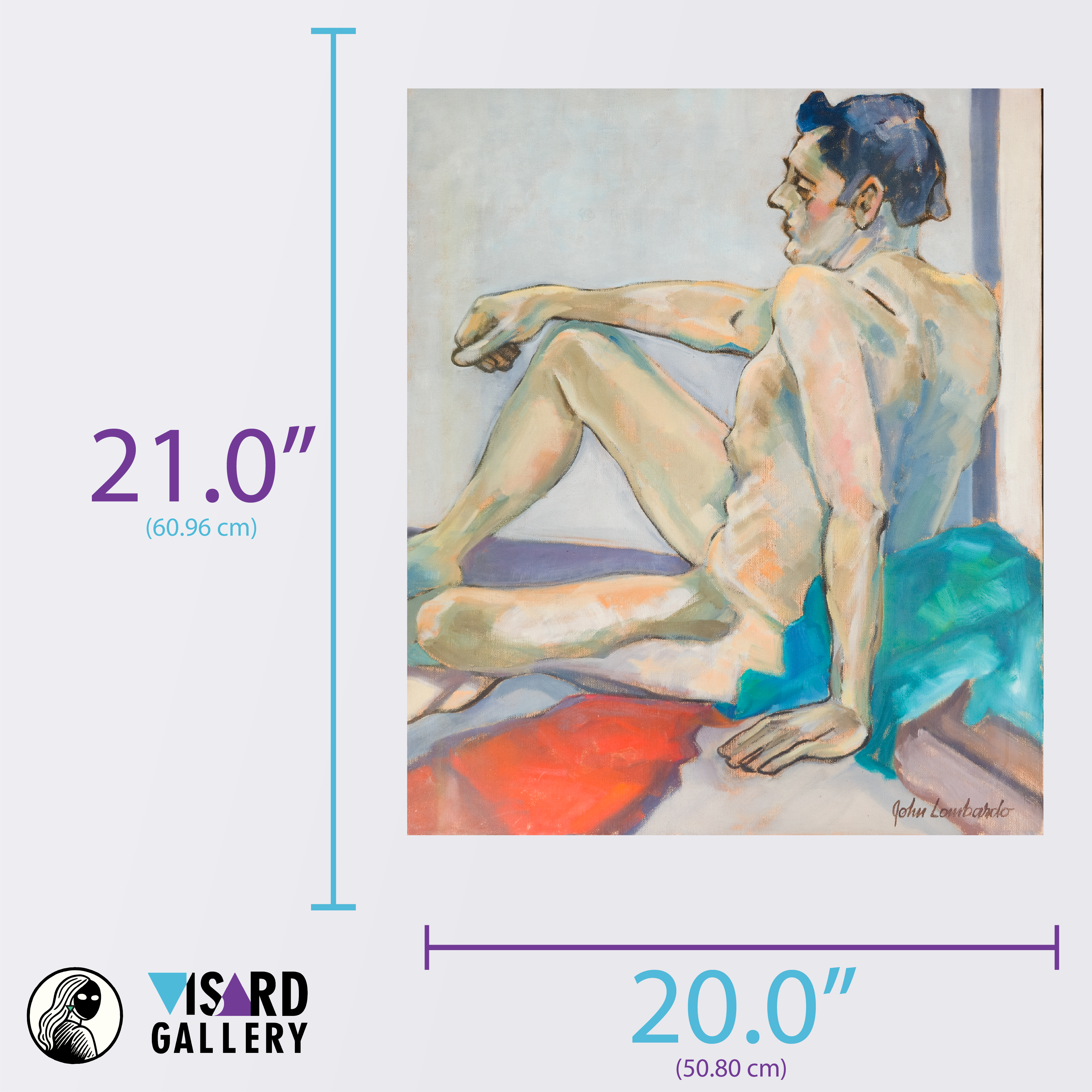 Male Nude with Distant Gaze - John Lombardo