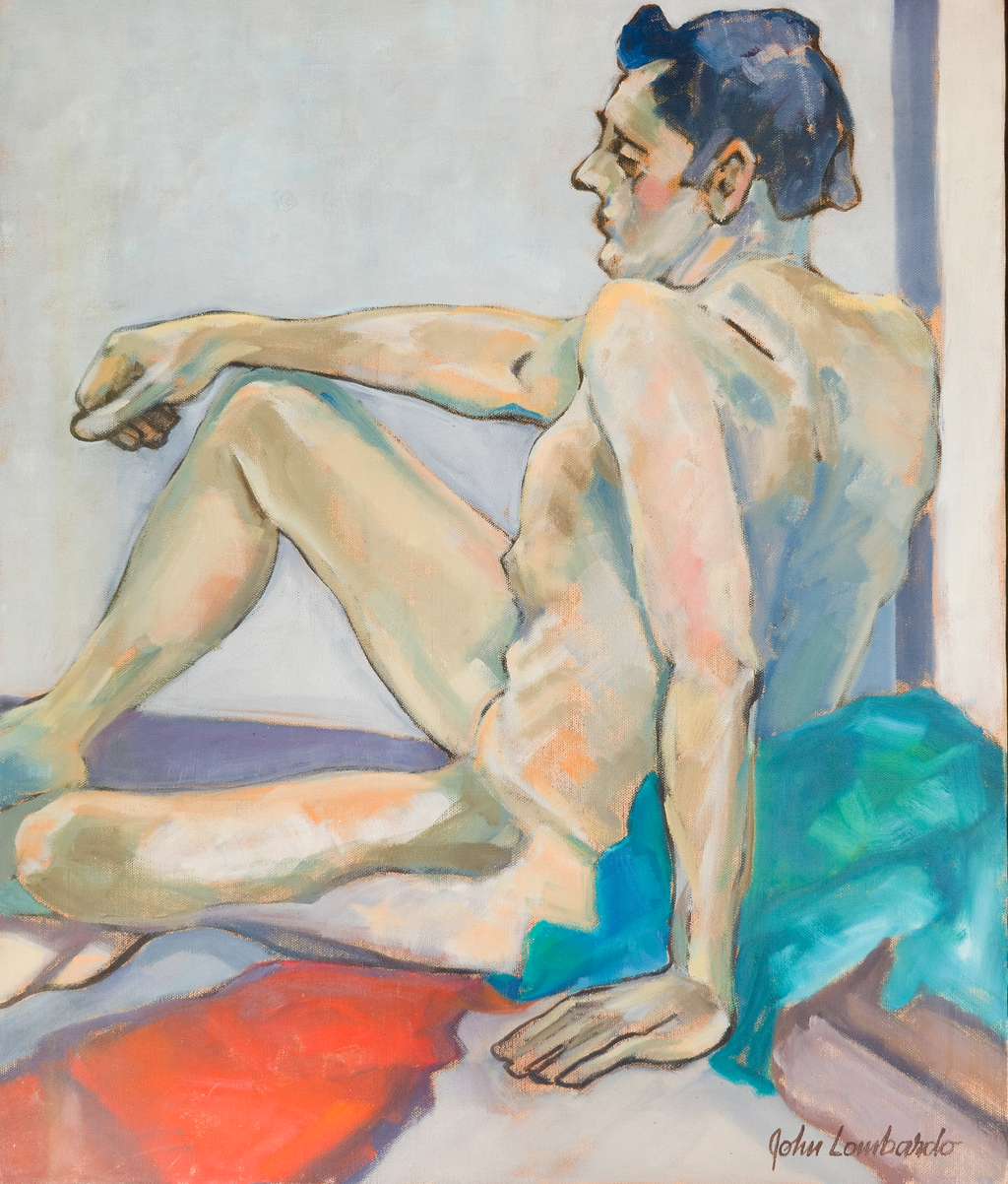 Male Nude with Distant Gaze - John Lombardo