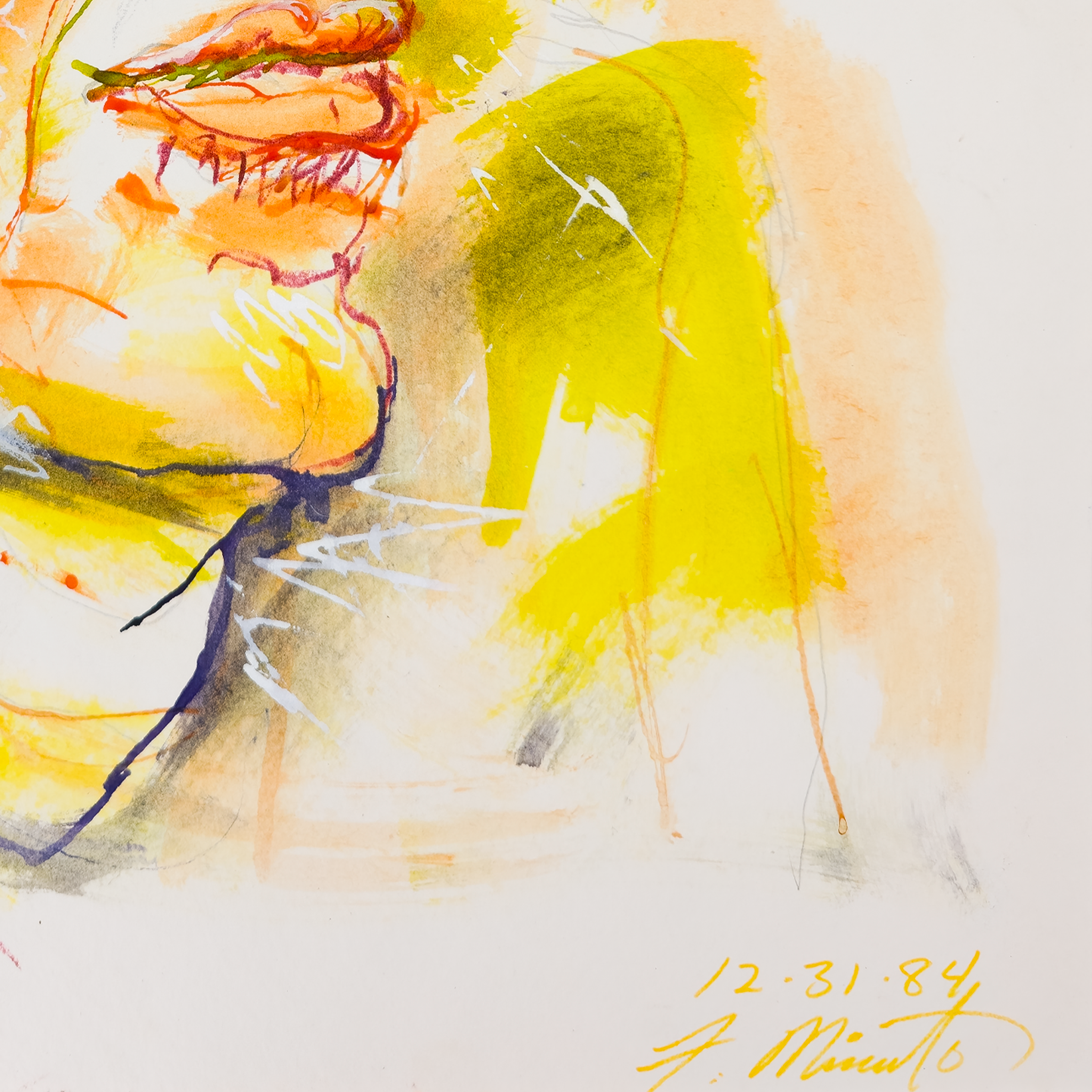 Portrait of an Expressionist Male - Frank Minuto