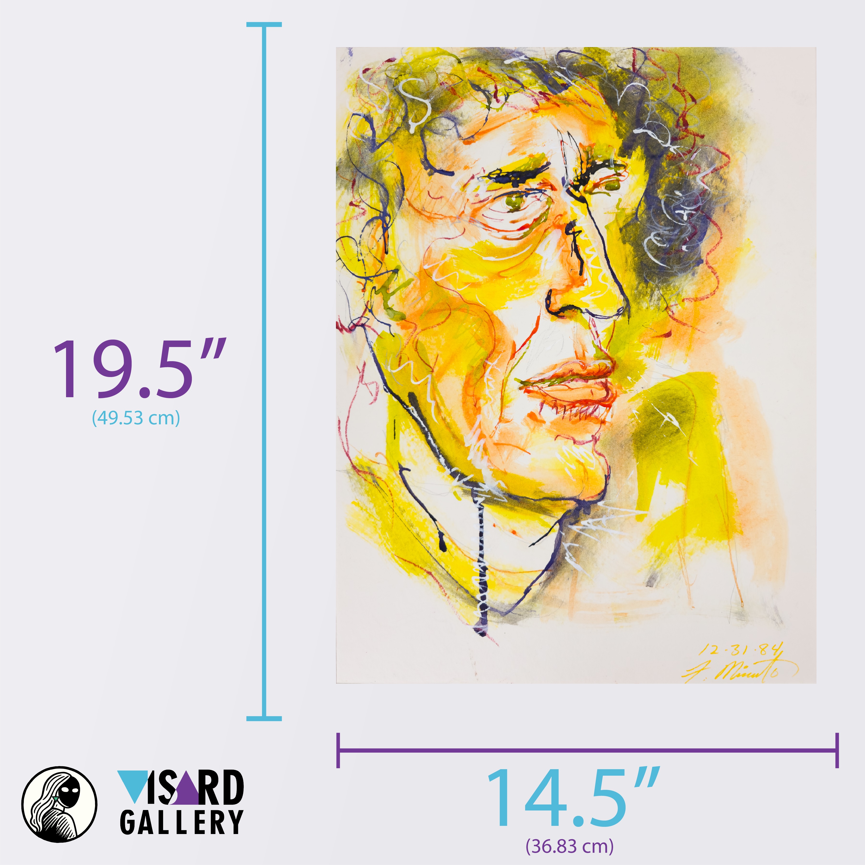 Portrait of an Expressionist Male - Frank Minuto