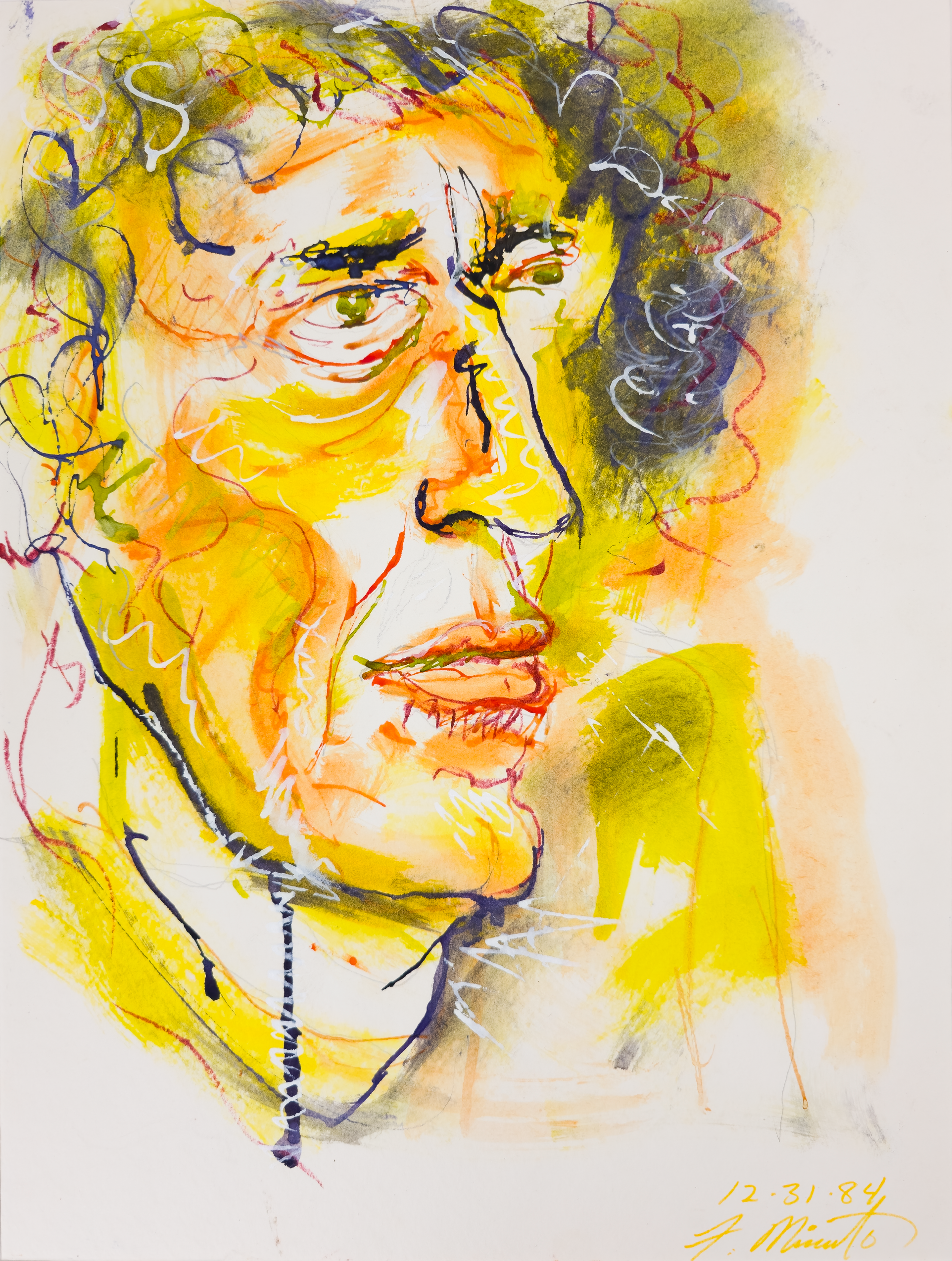 Portrait of an Expressionist Male - Frank Minuto