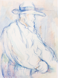 Bearded Man in Hat  - V. Morgan